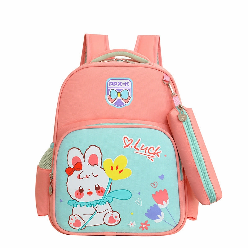 Primary school students' back protection and load-reducing breathable backpack