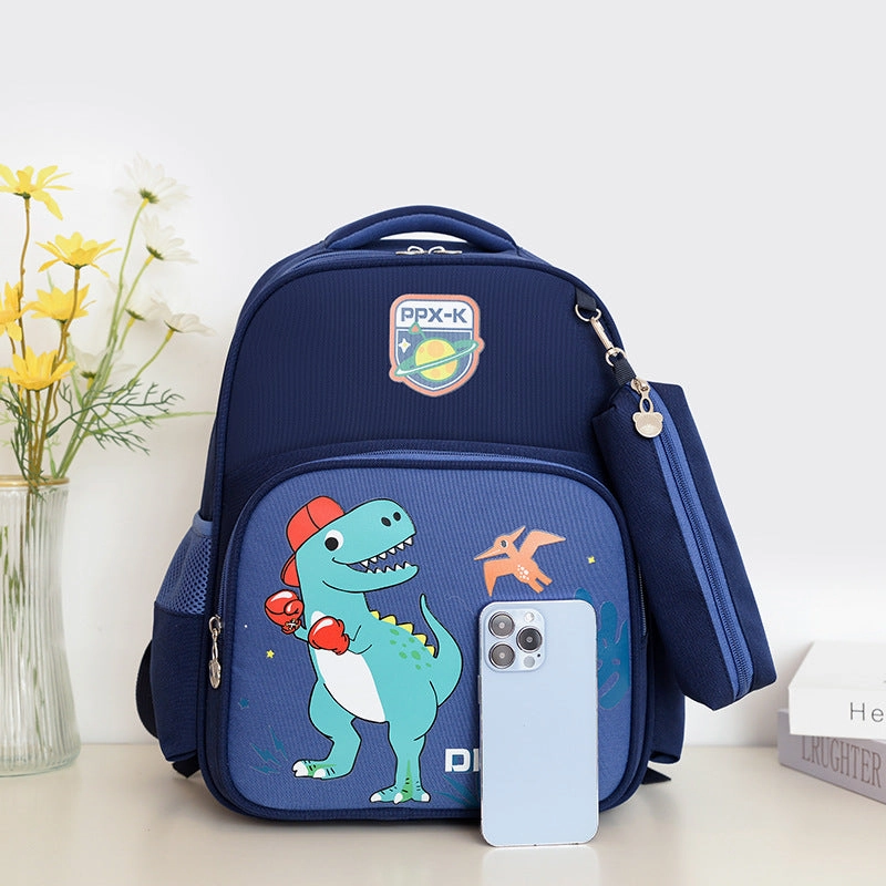 Primary school students' back protection and load-reducing breathable backpack