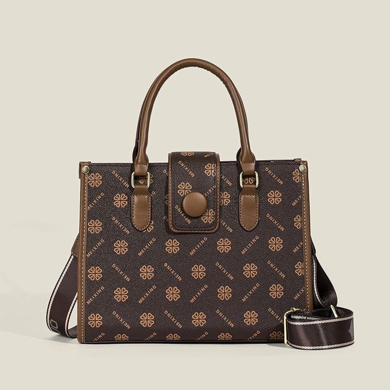 Printed letter large capacity tote bag