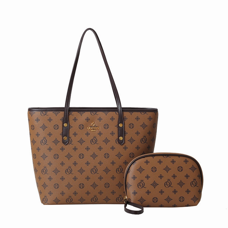 Printed mother and child bag versatile shoulder tote bag