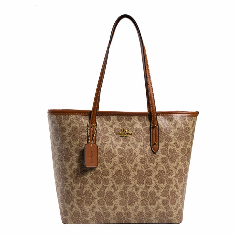Printed tote bag light luxury retro