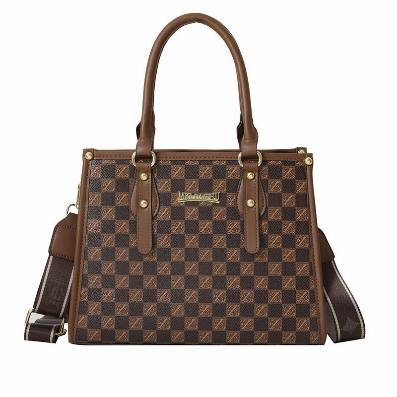 Printed tote bag versatile messenger bag