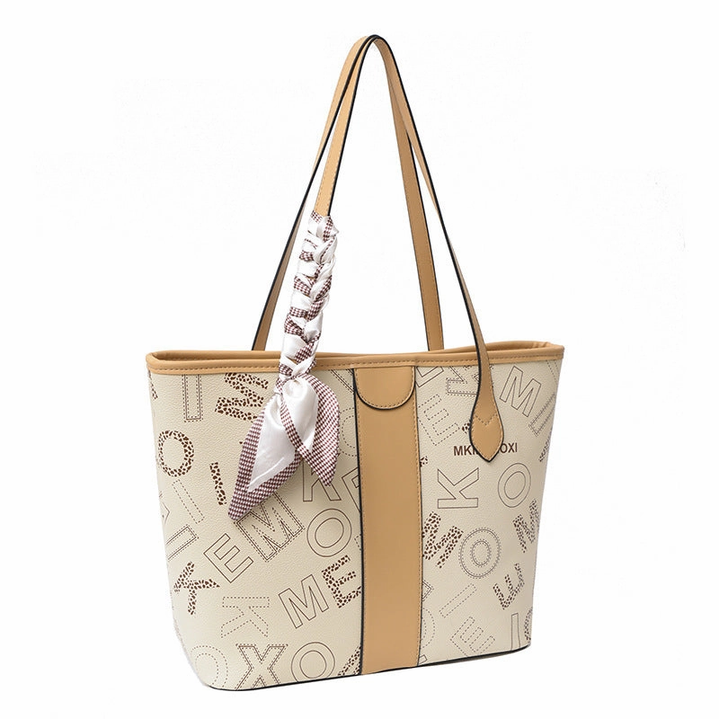 Printed tote women's bag premium texture