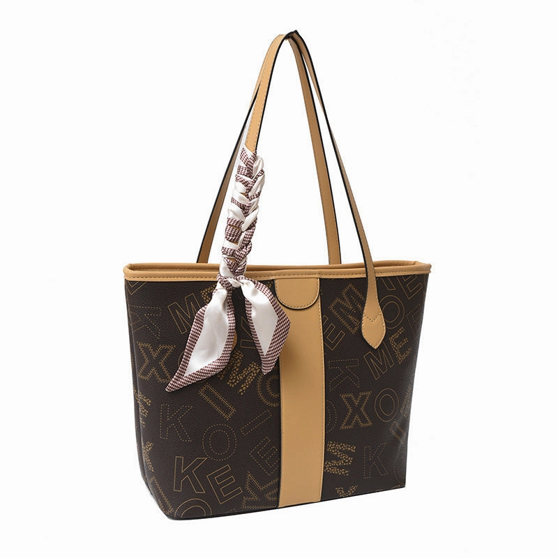 Printed tote women's bag premium texture