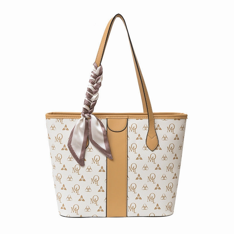 Printed tote women's bag premium texture