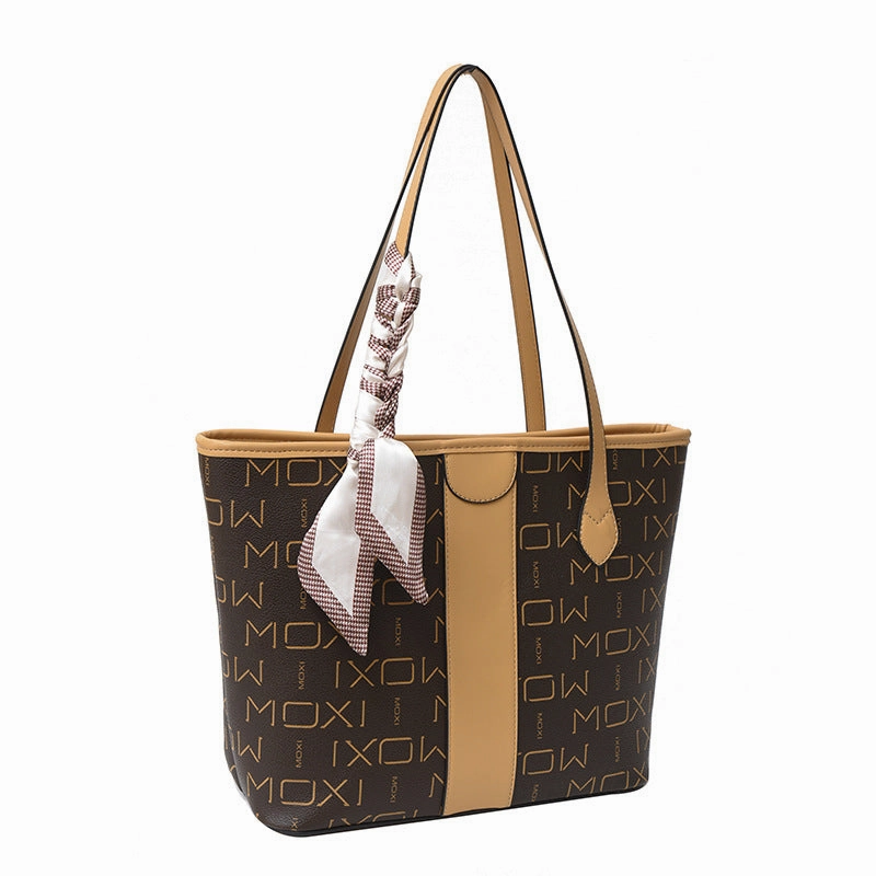 Printed tote women's bag premium texture