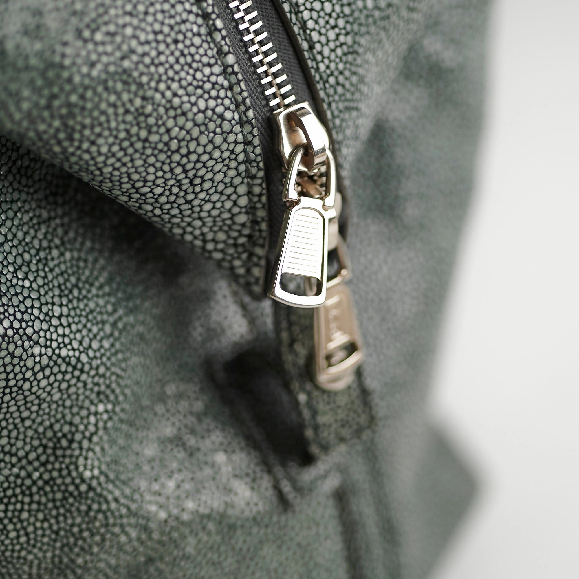 Saint Lauren Stingray Embossed Y Tote Grey