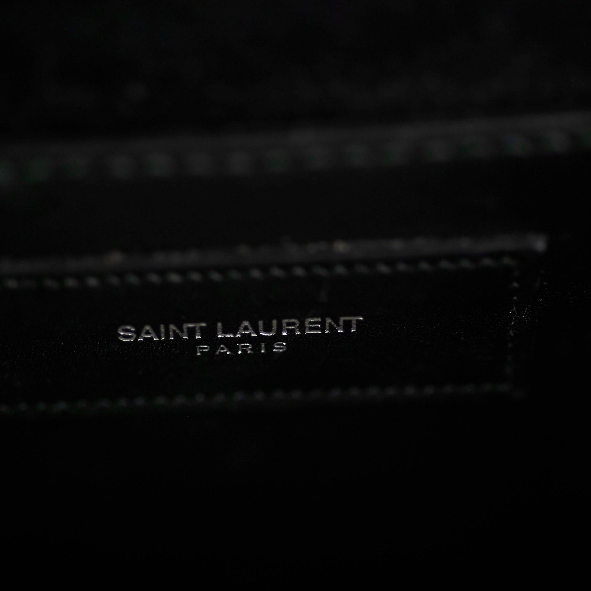 Saint Laurent Black Studded Crossbody Bag