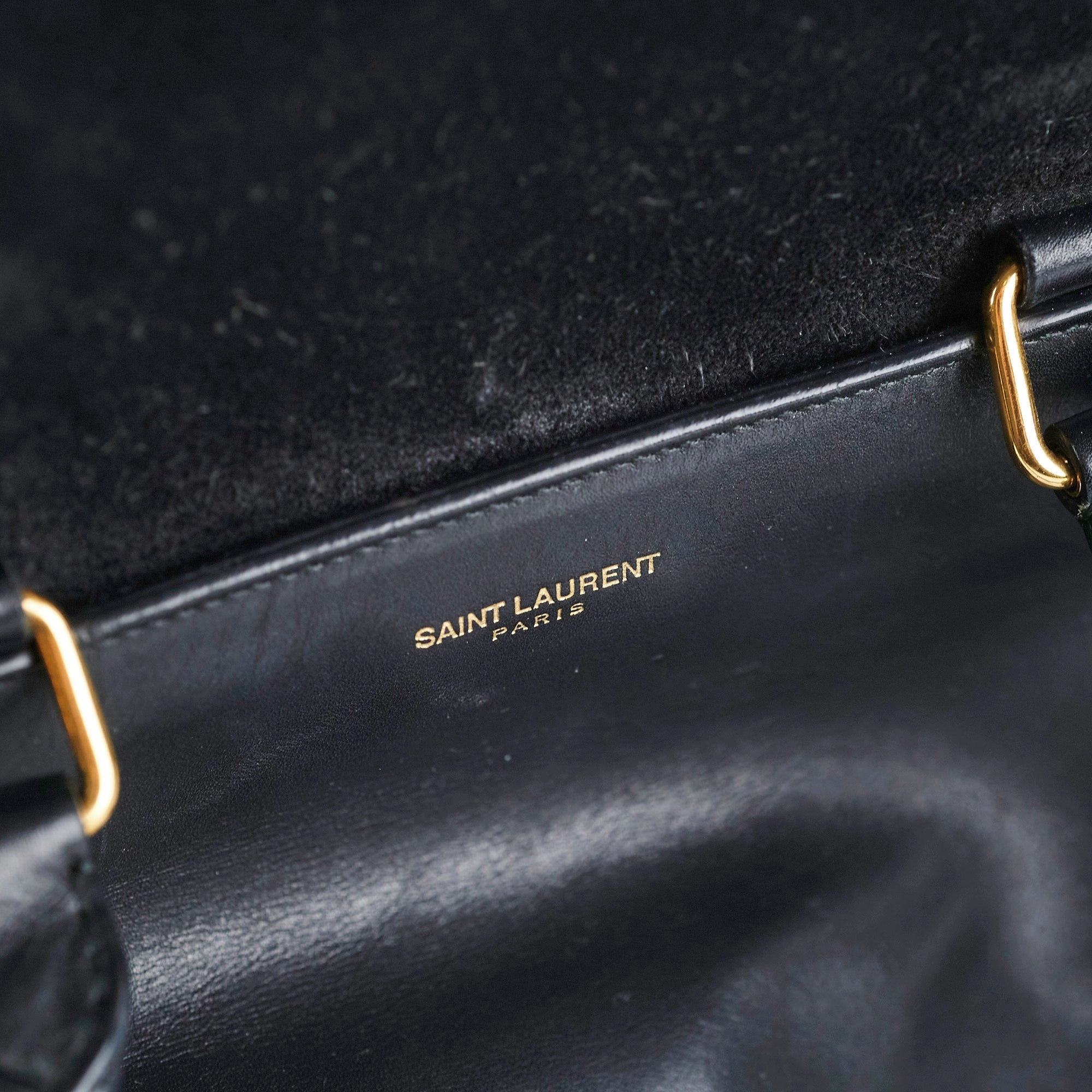 Saint Laurent Bo Duffle Suede Leather Bag