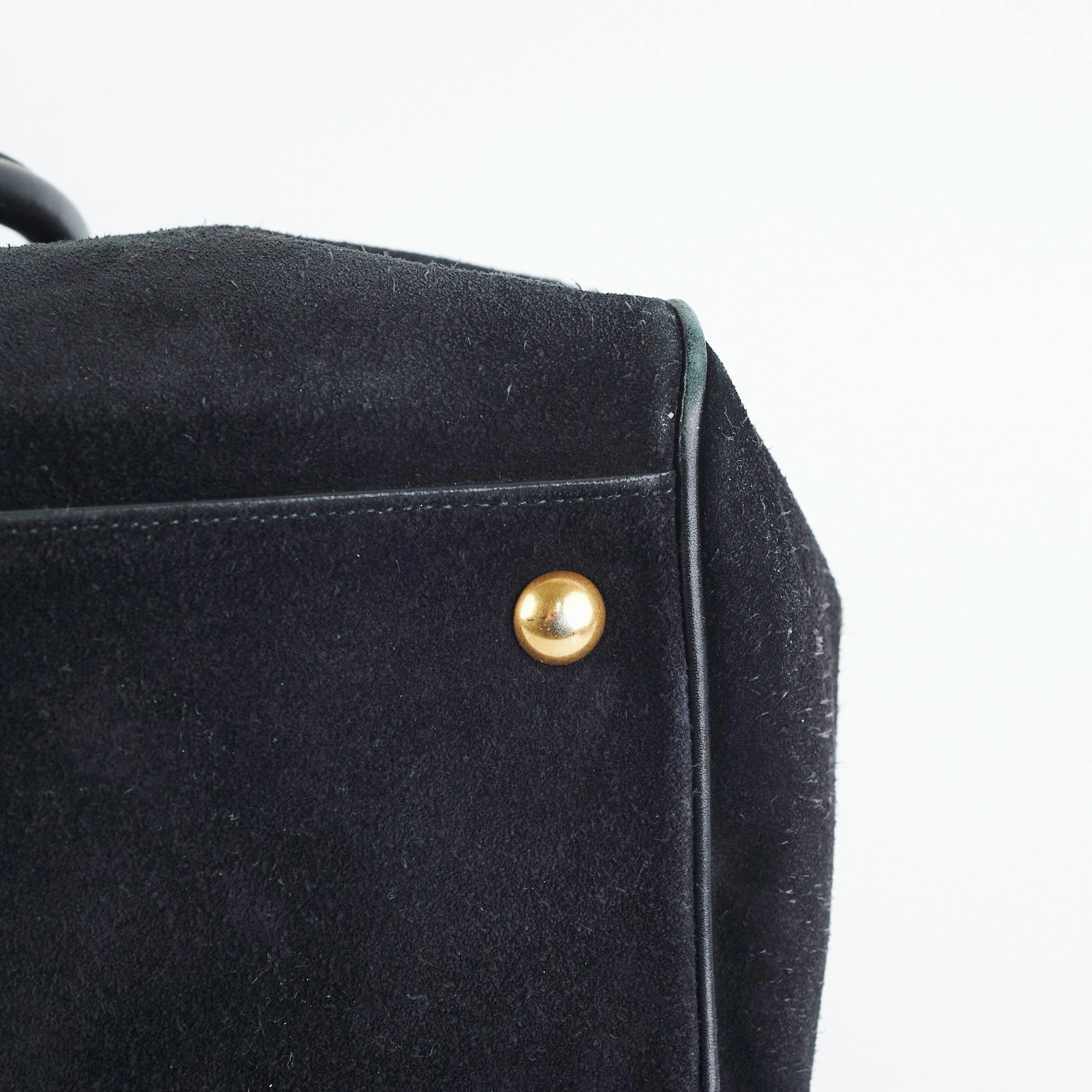 Saint Laurent Bo Duffle Suede Leather Bag