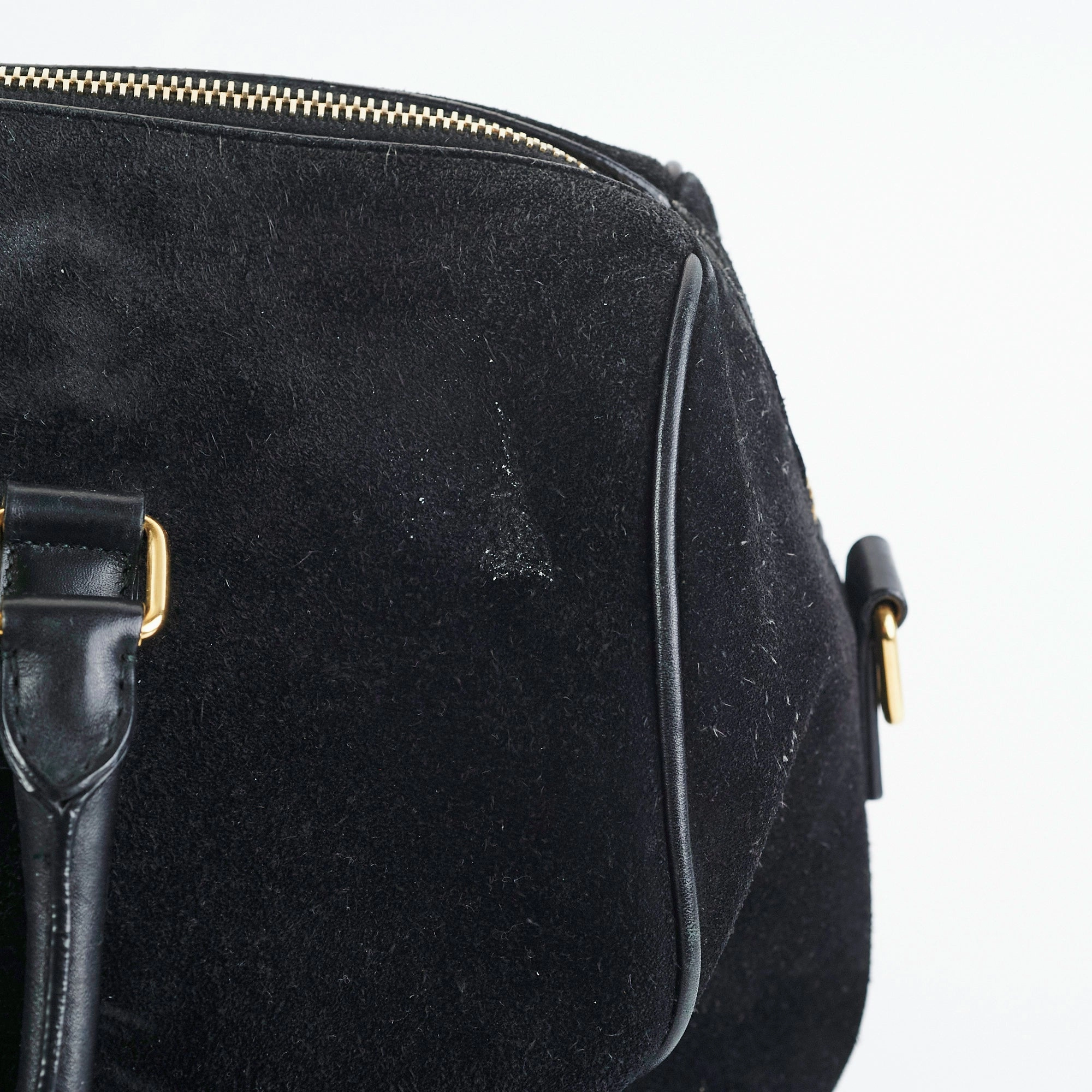Saint Laurent Bo Duffle Suede Leather Bag