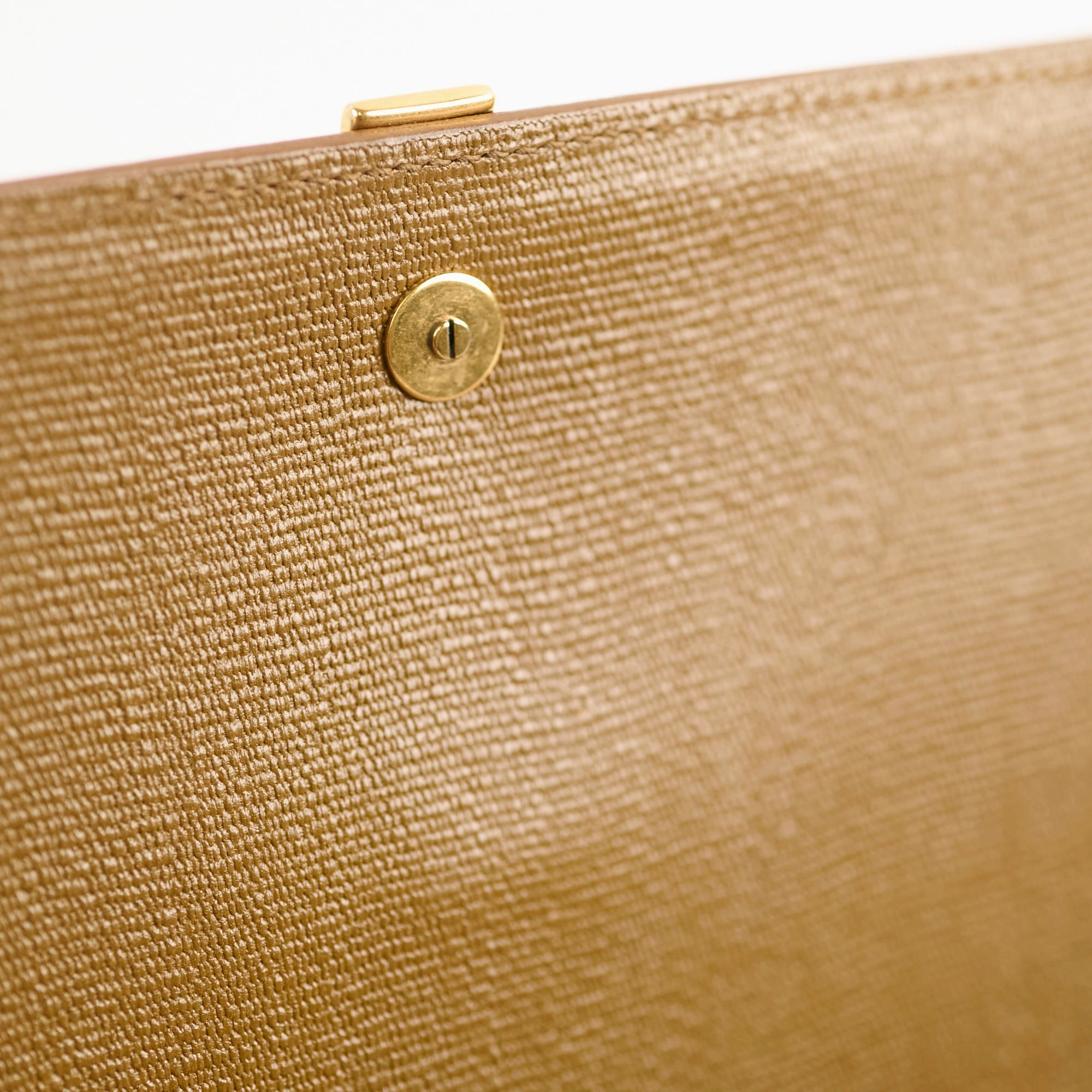 Saint Laurent Chyc Clutch Tan