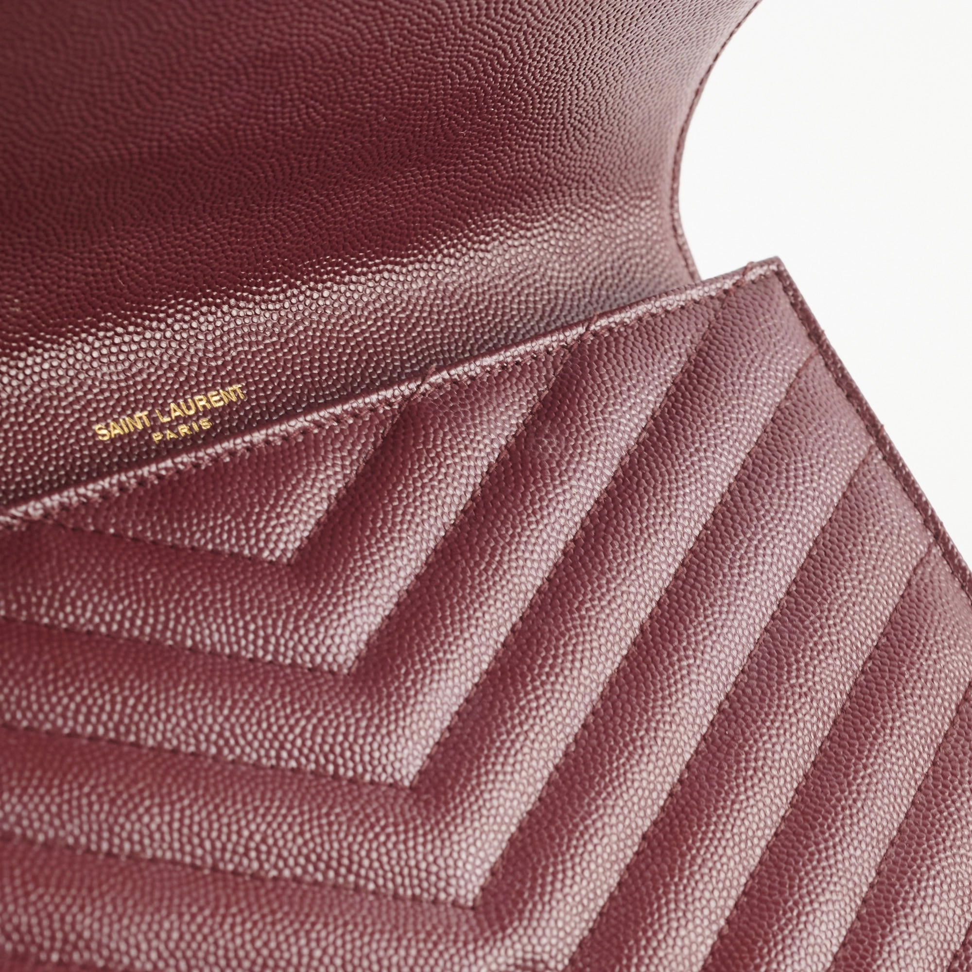 Saint Laurent Clutch Burgundy