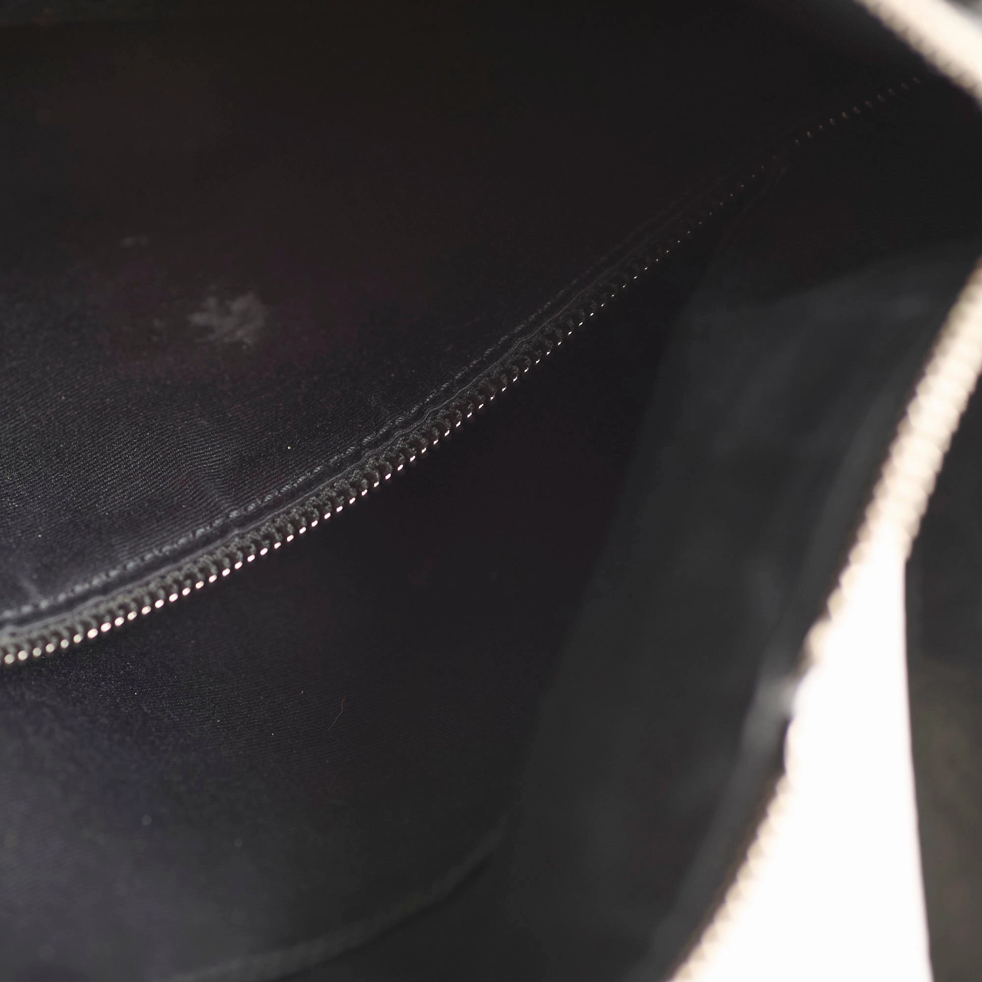 Saint Laurent Croc Embossed Tote Black