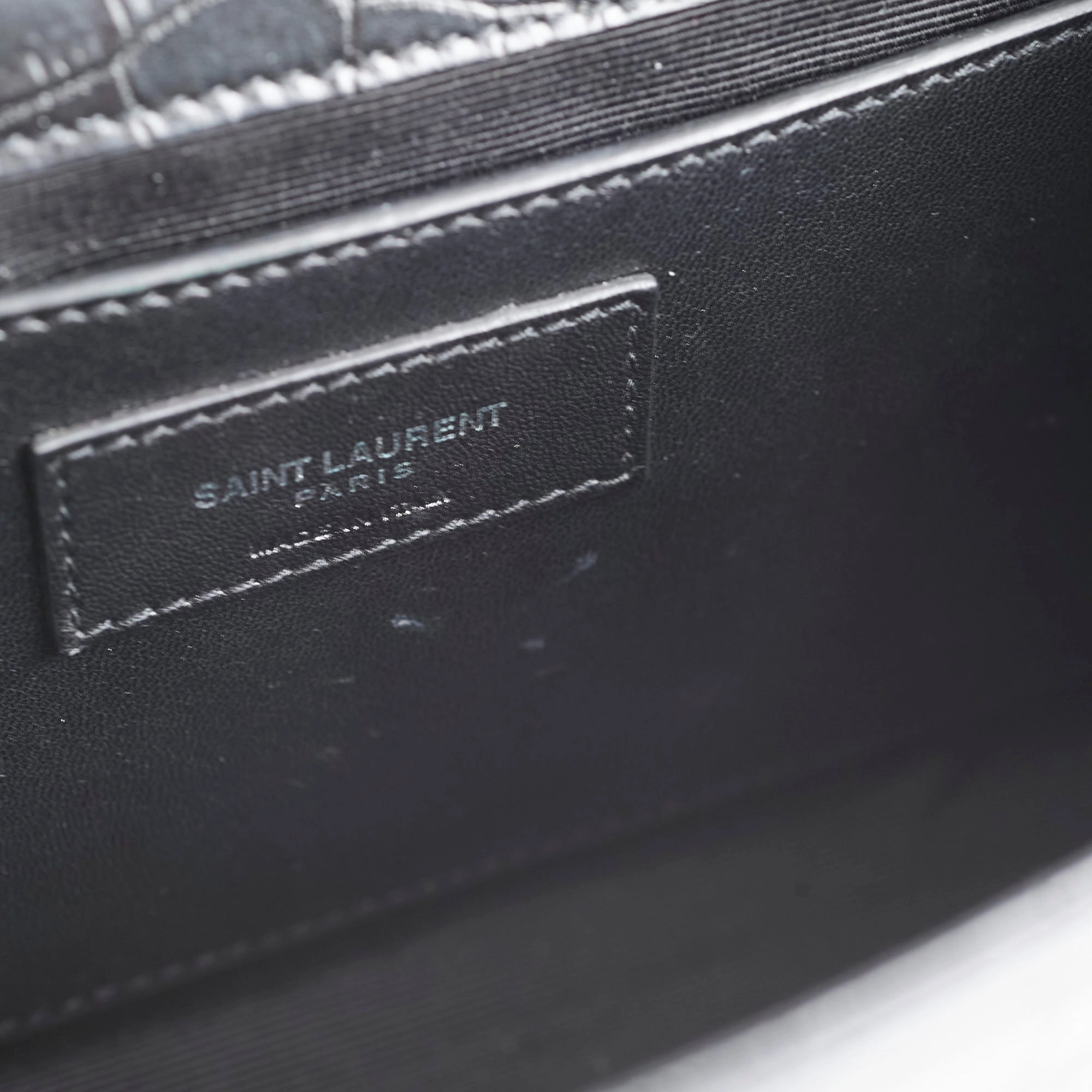 Saint Laurent Kate Medium Tassel Embossed Black