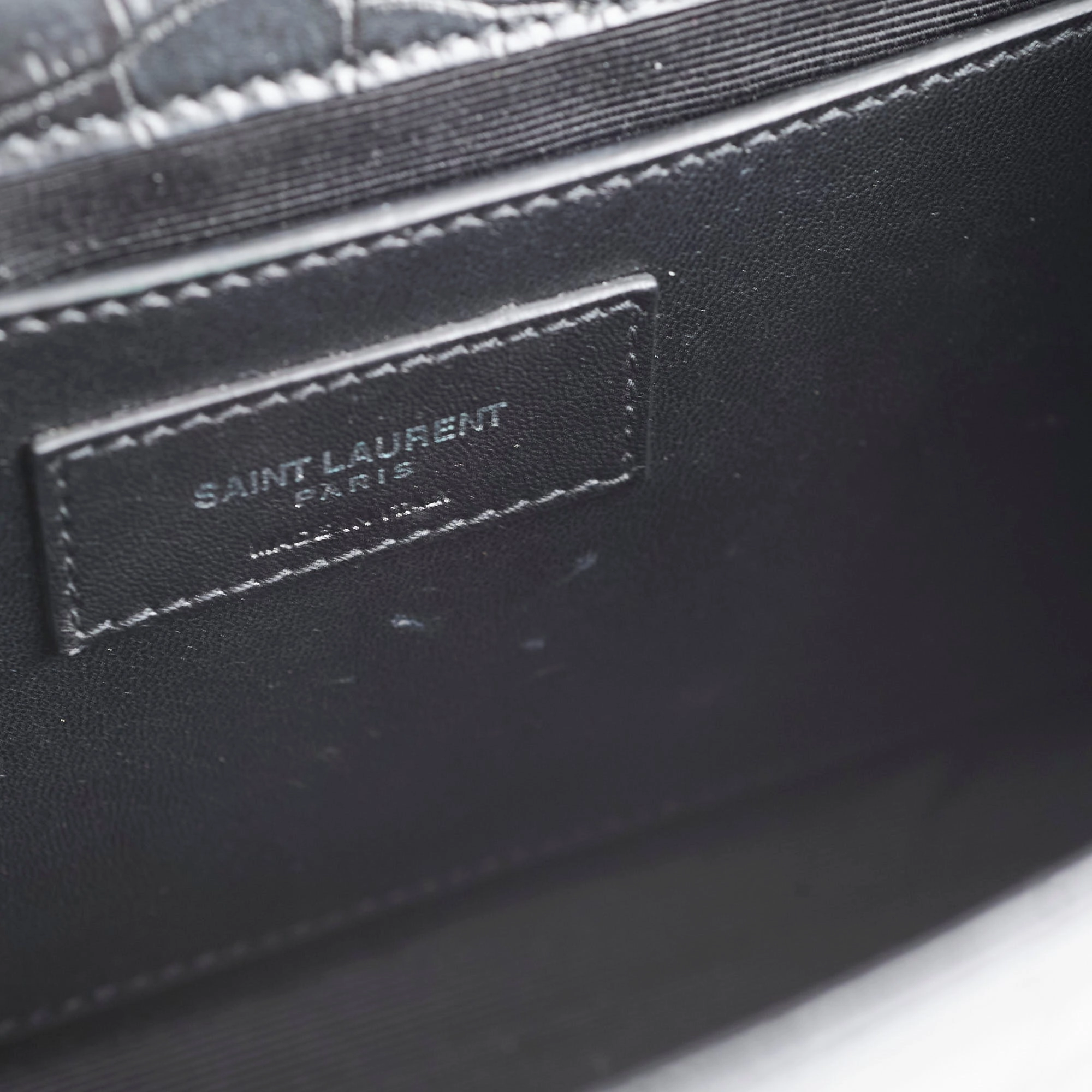 Saint Laurent Kate Medium Tassel Embossed Black