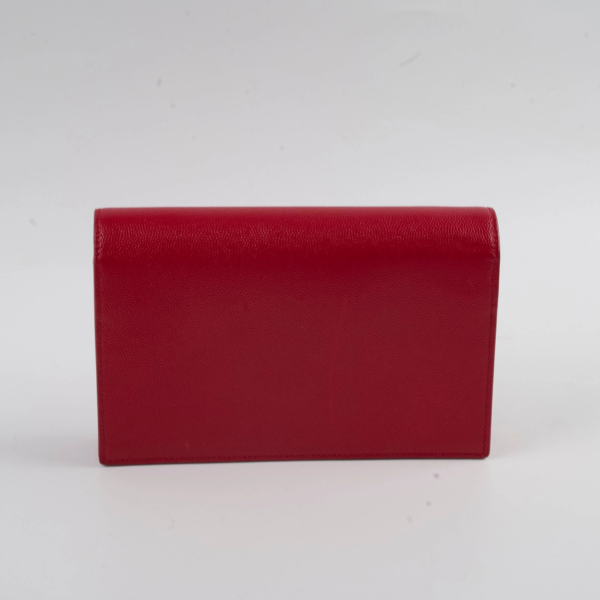 Saint Laurent Kate Tassel Wallet On Chain Red