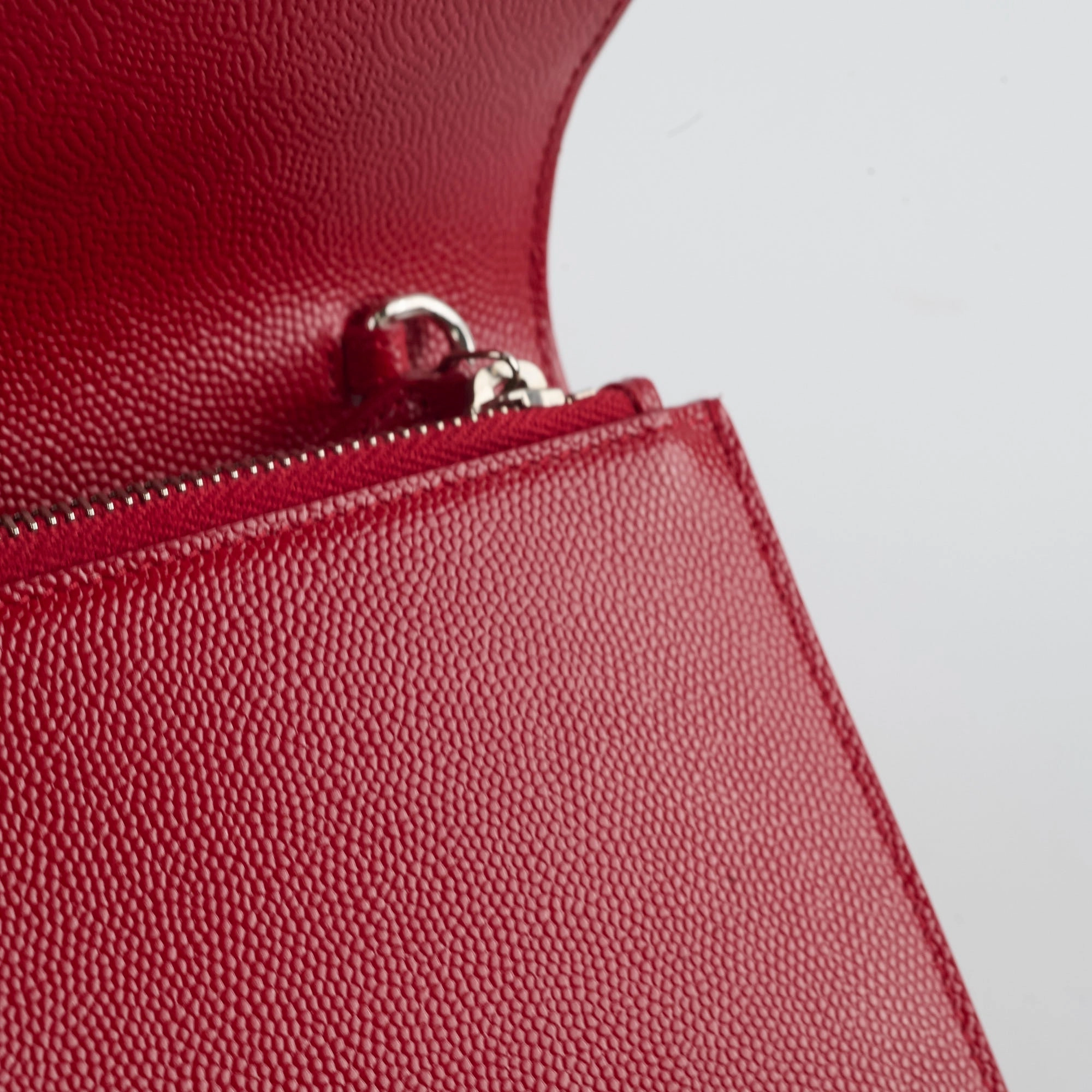 Saint Laurent Kate Tassel Wallet On Chain Red