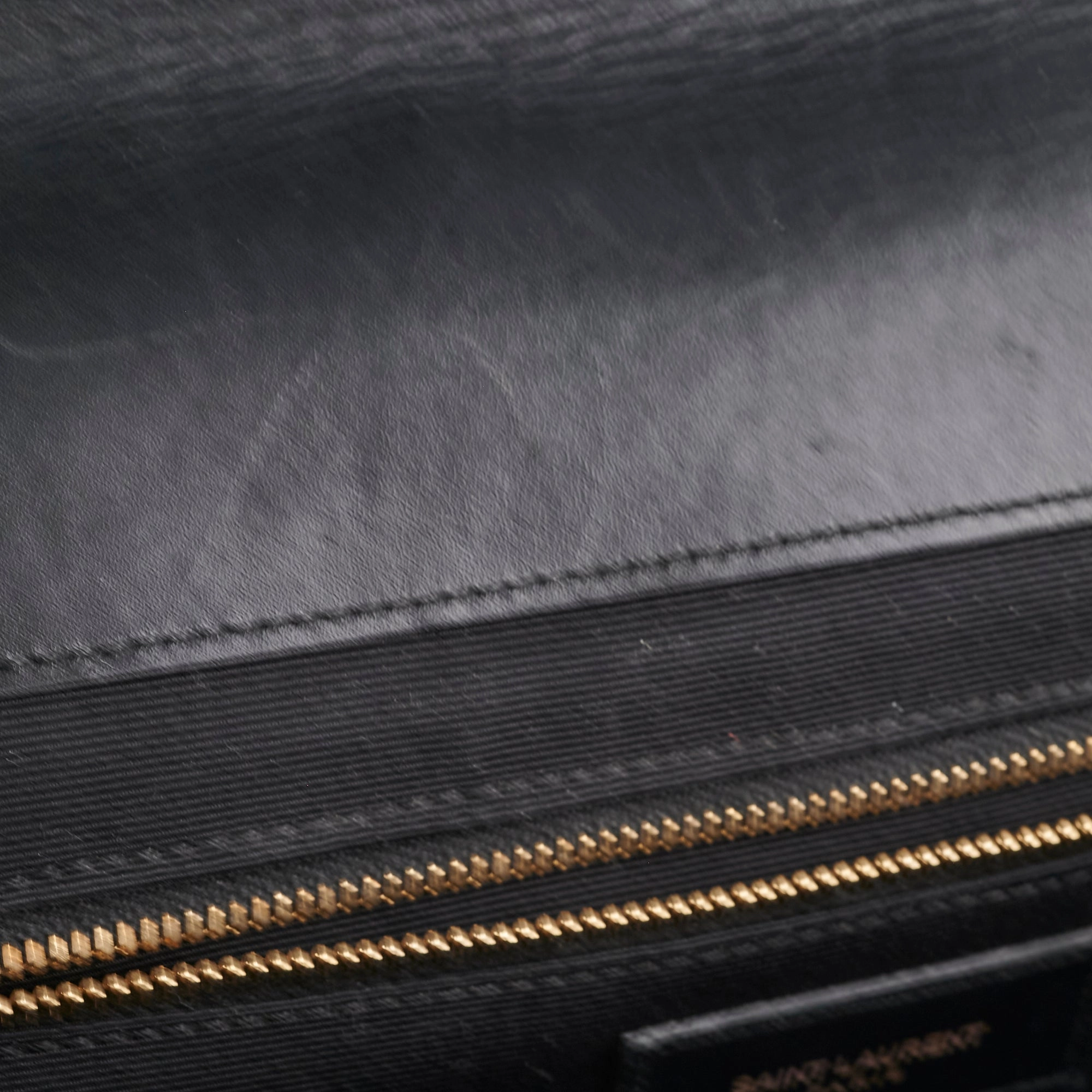 Saint Laurent Large Envelope Leather Black Shoulder Bag