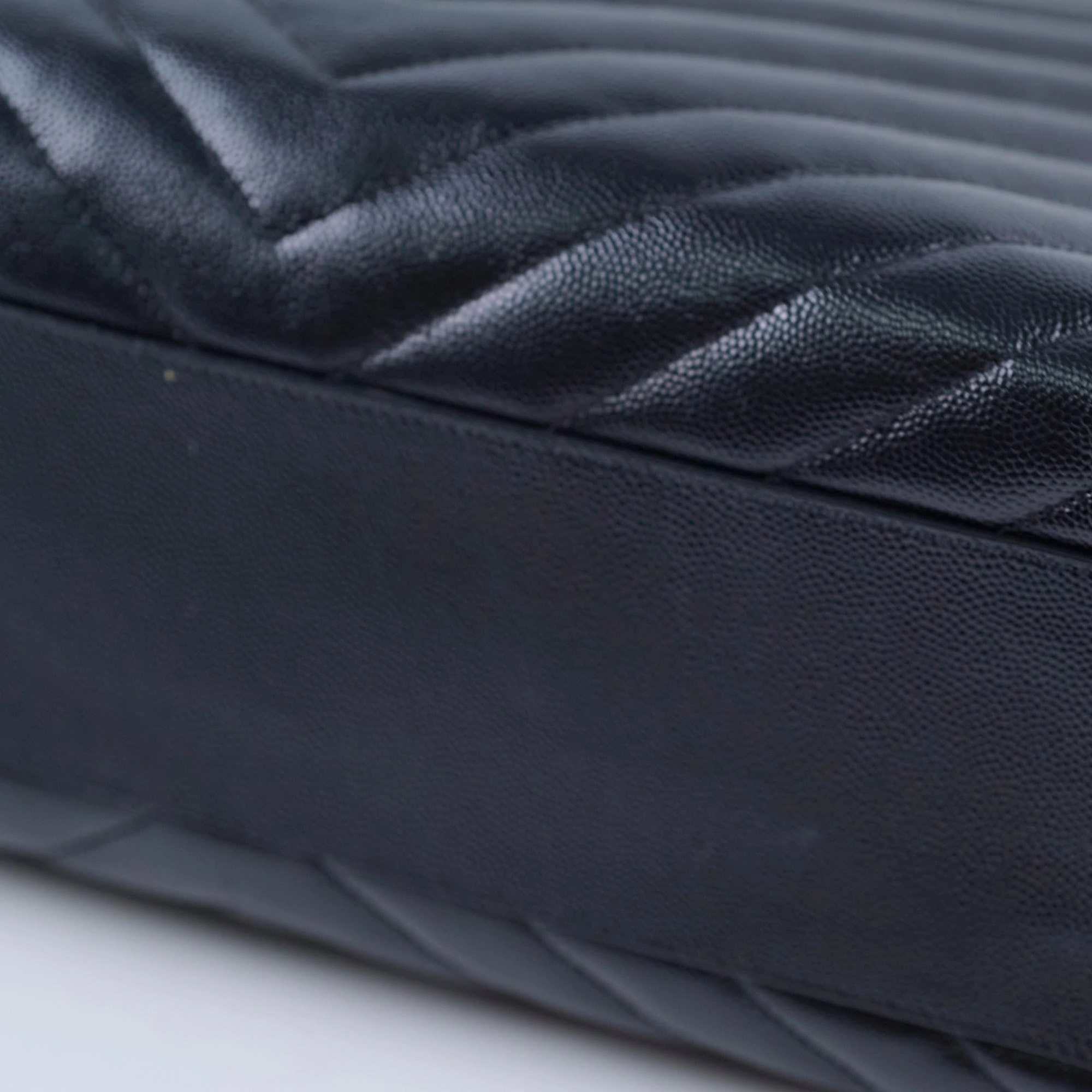 Saint Laurent Matelasse Tote Bag Black