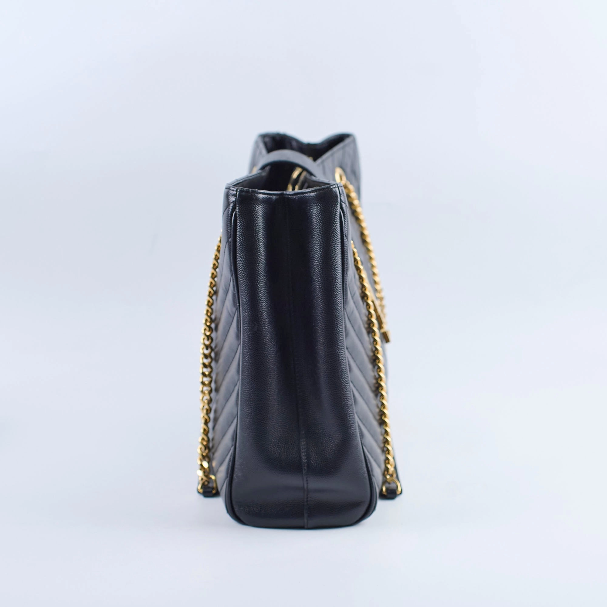 Saint Laurent Matelasse Tote Bag Black