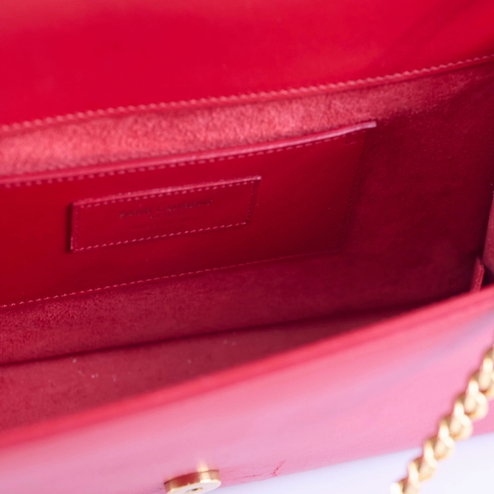 Saint Laurent Medium Tassel Kate Red