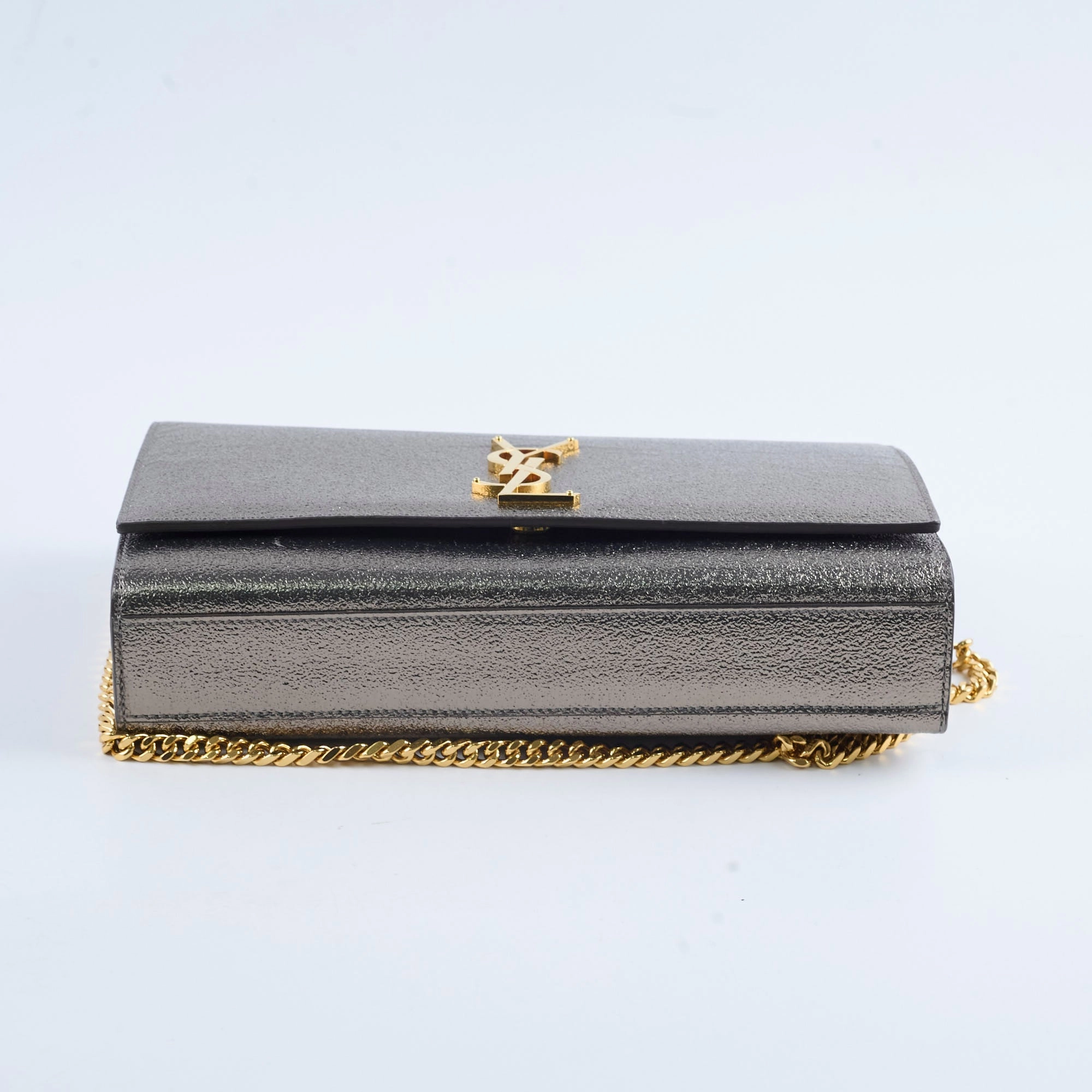 Saint Laurent Metallic Medium Kate Bronze