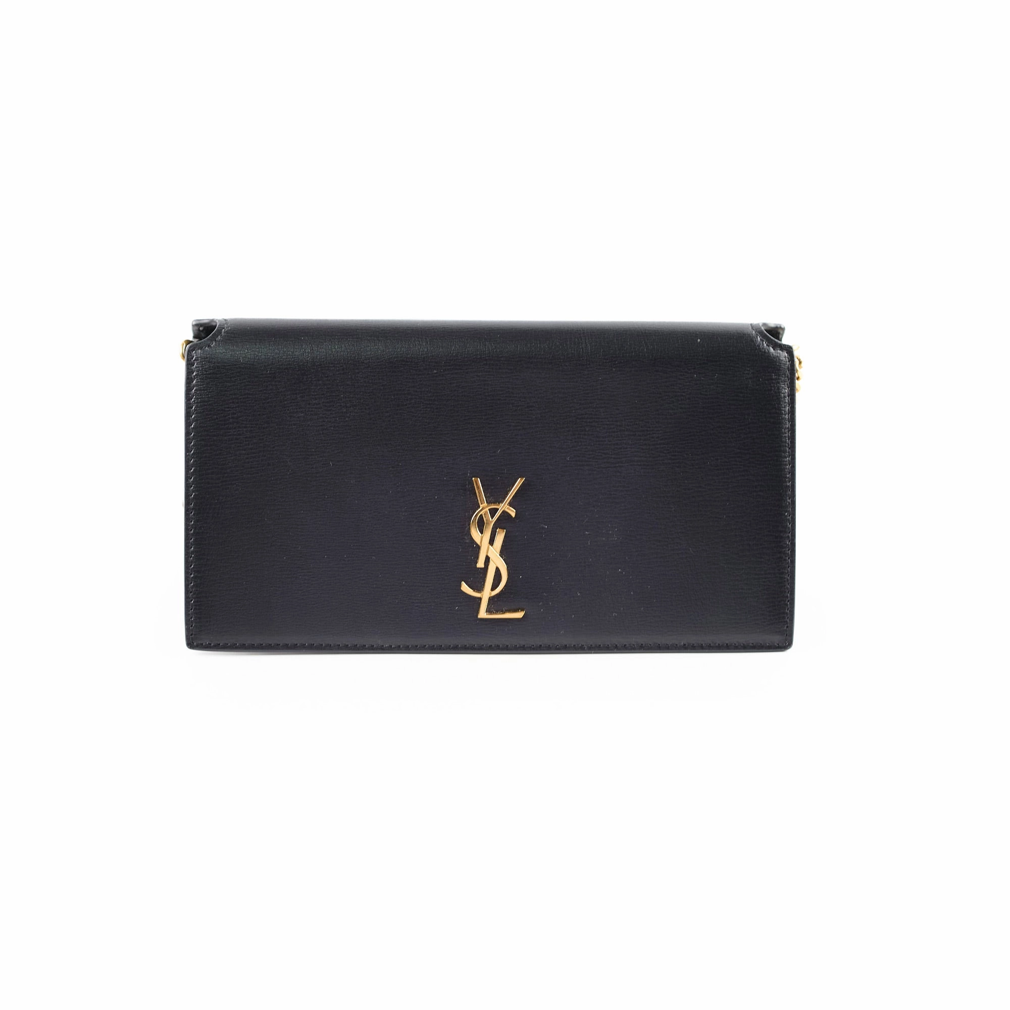 Saint Laurent Mini Phone Case On Chain Black