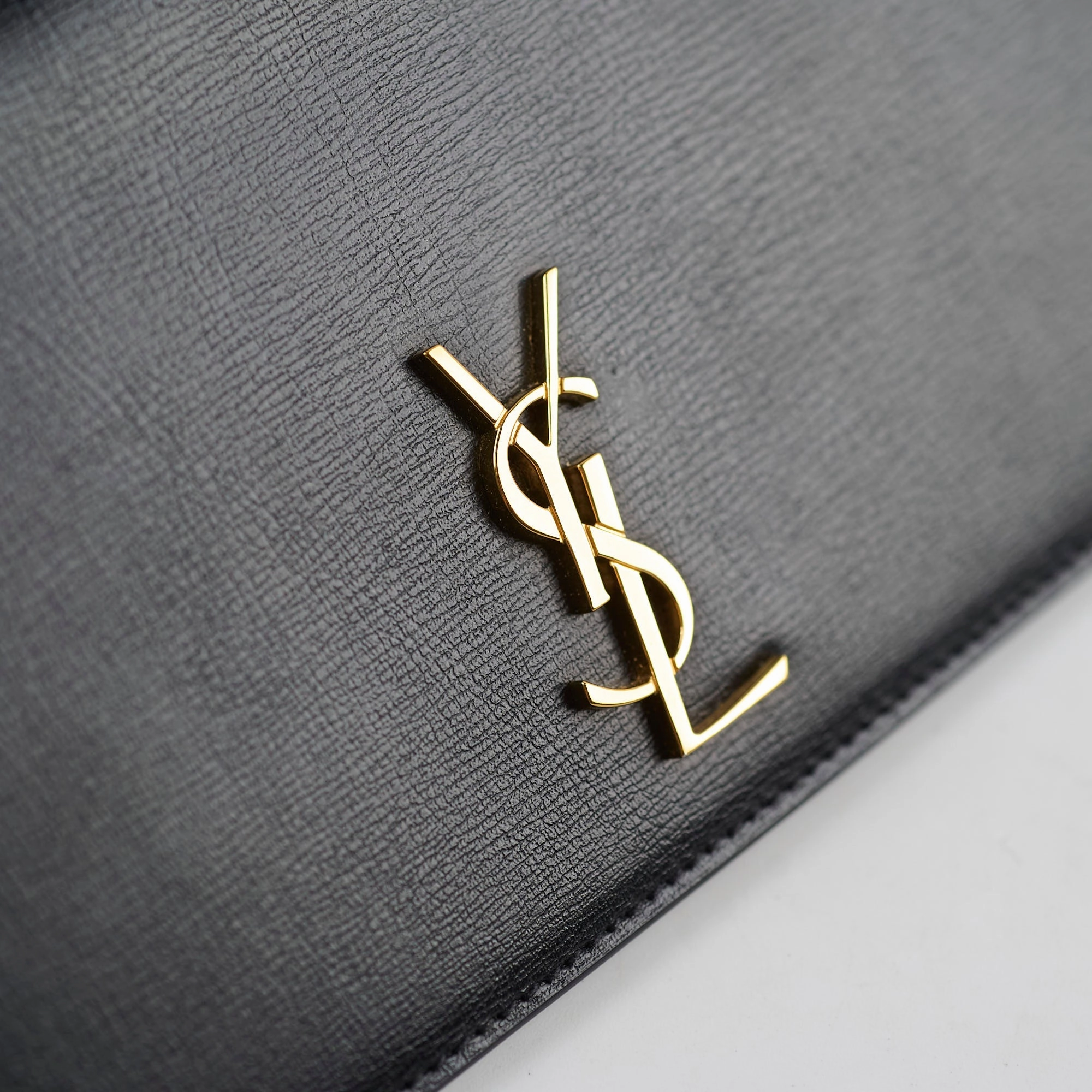 Saint Laurent Mini Phone Case On Chain Black