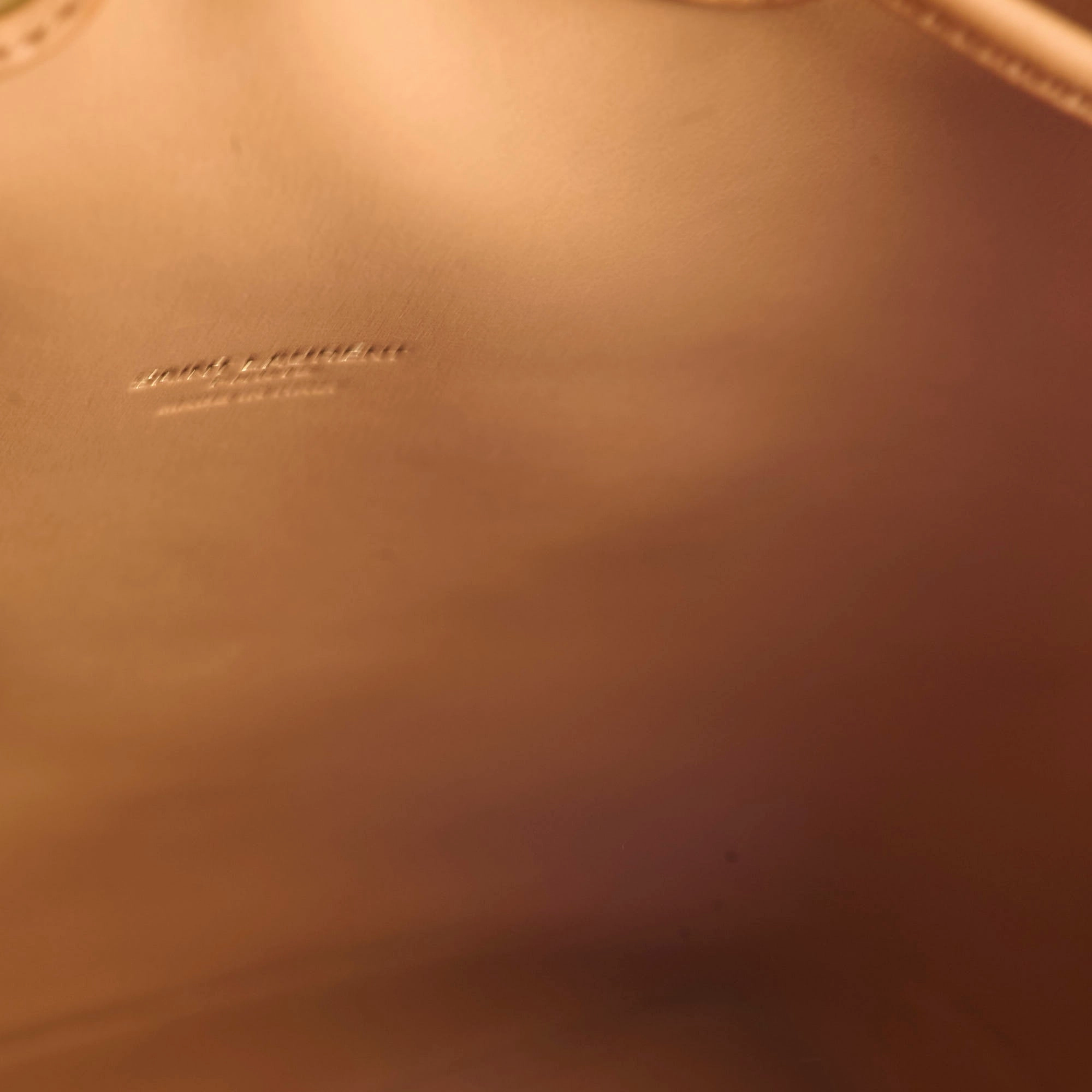 Saint Laurent Monogram Canvas Bucket Bag Beige