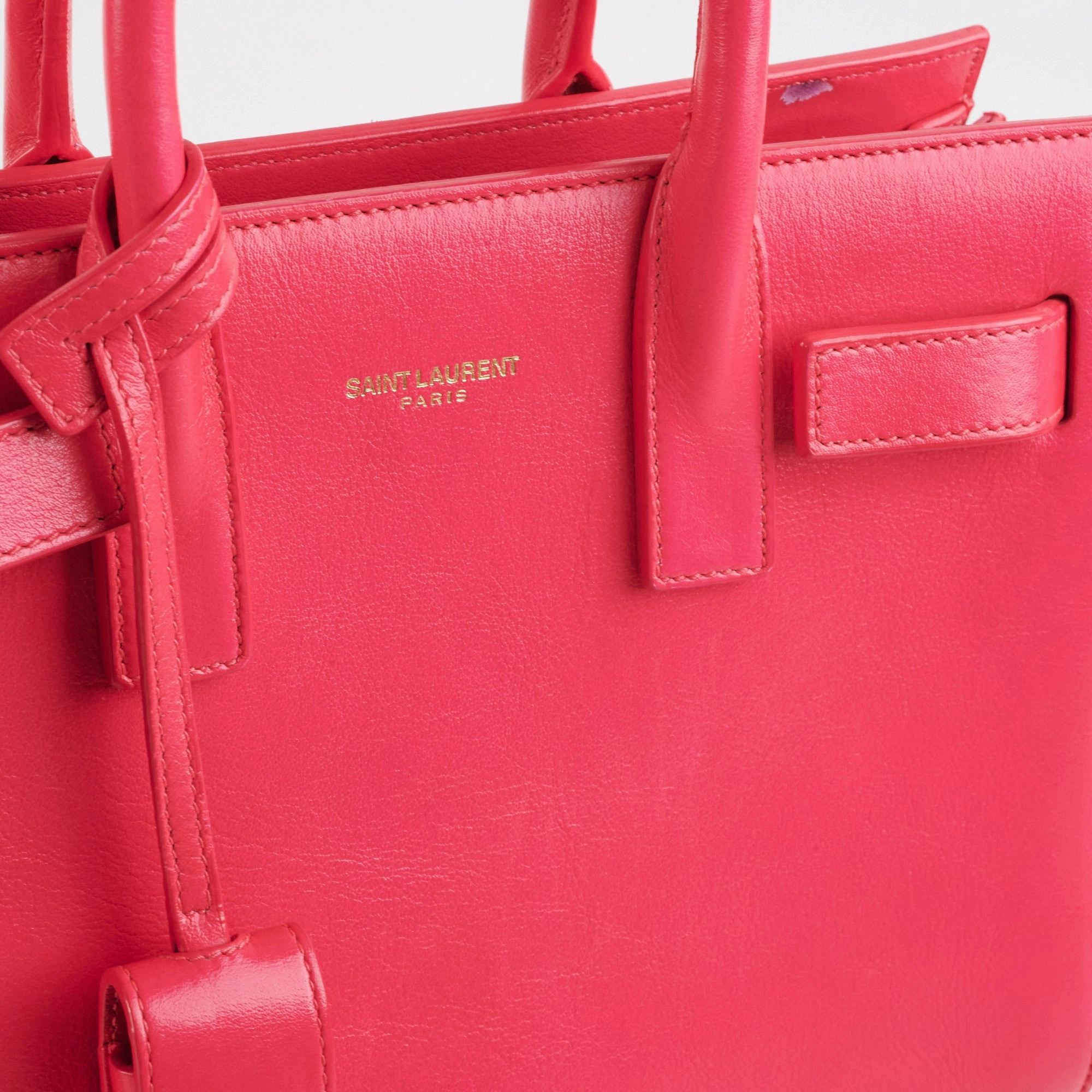 Saint Laurent Nano Sac De Jour Pink