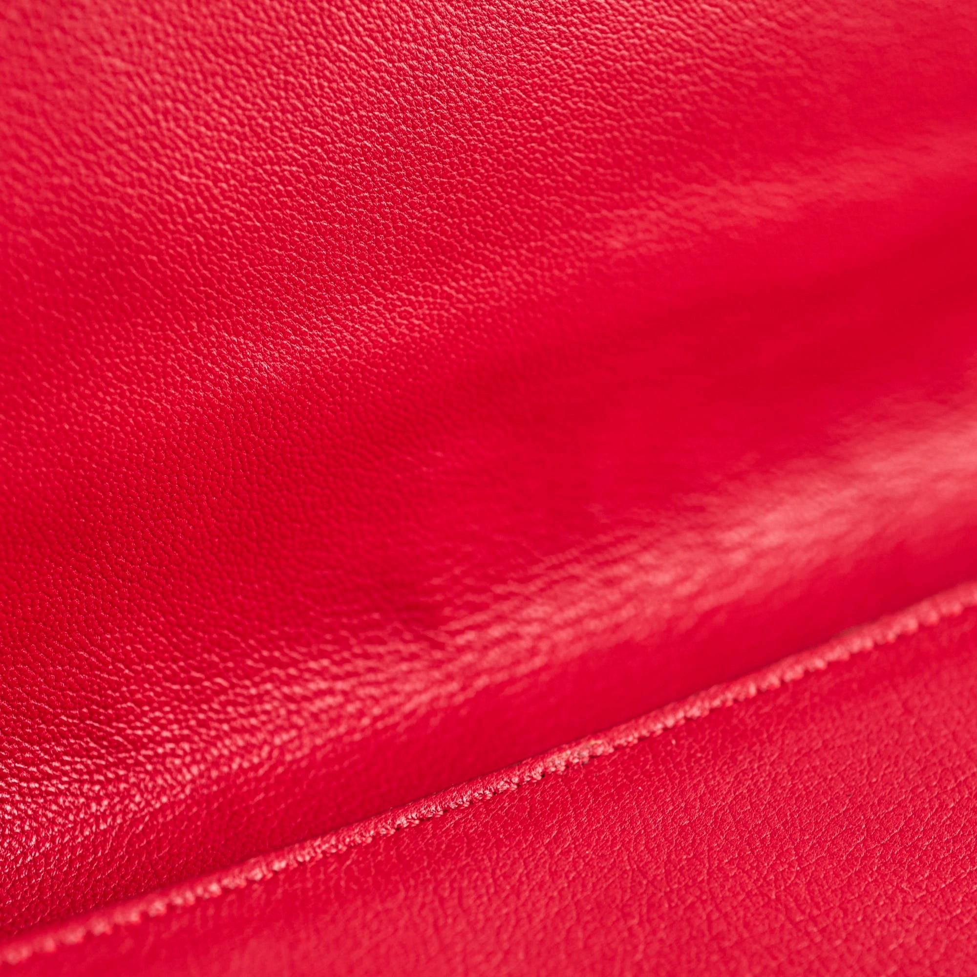 Saint Laurent Red Large Clutch