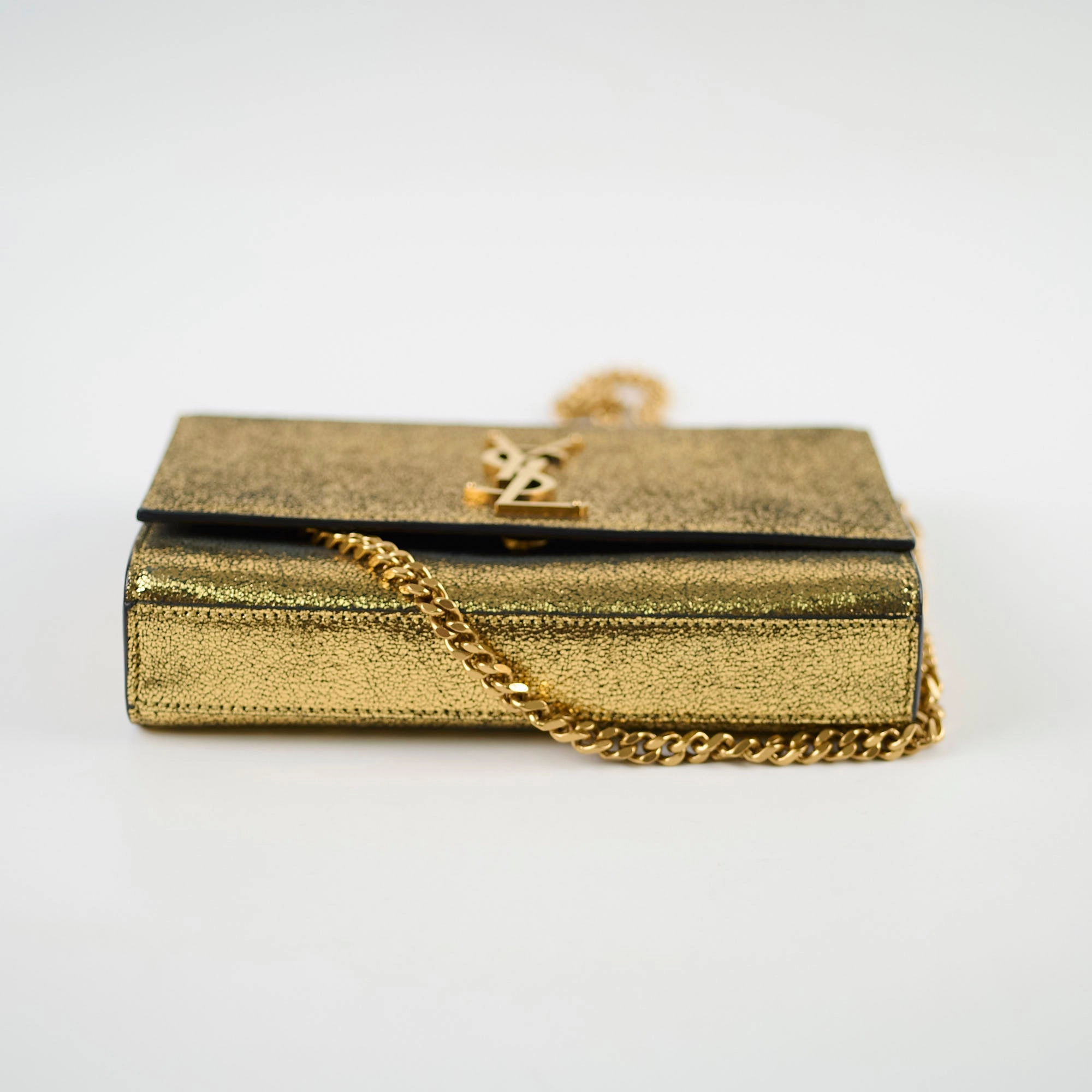 Saint Laurent Small Kate Gold Metallic