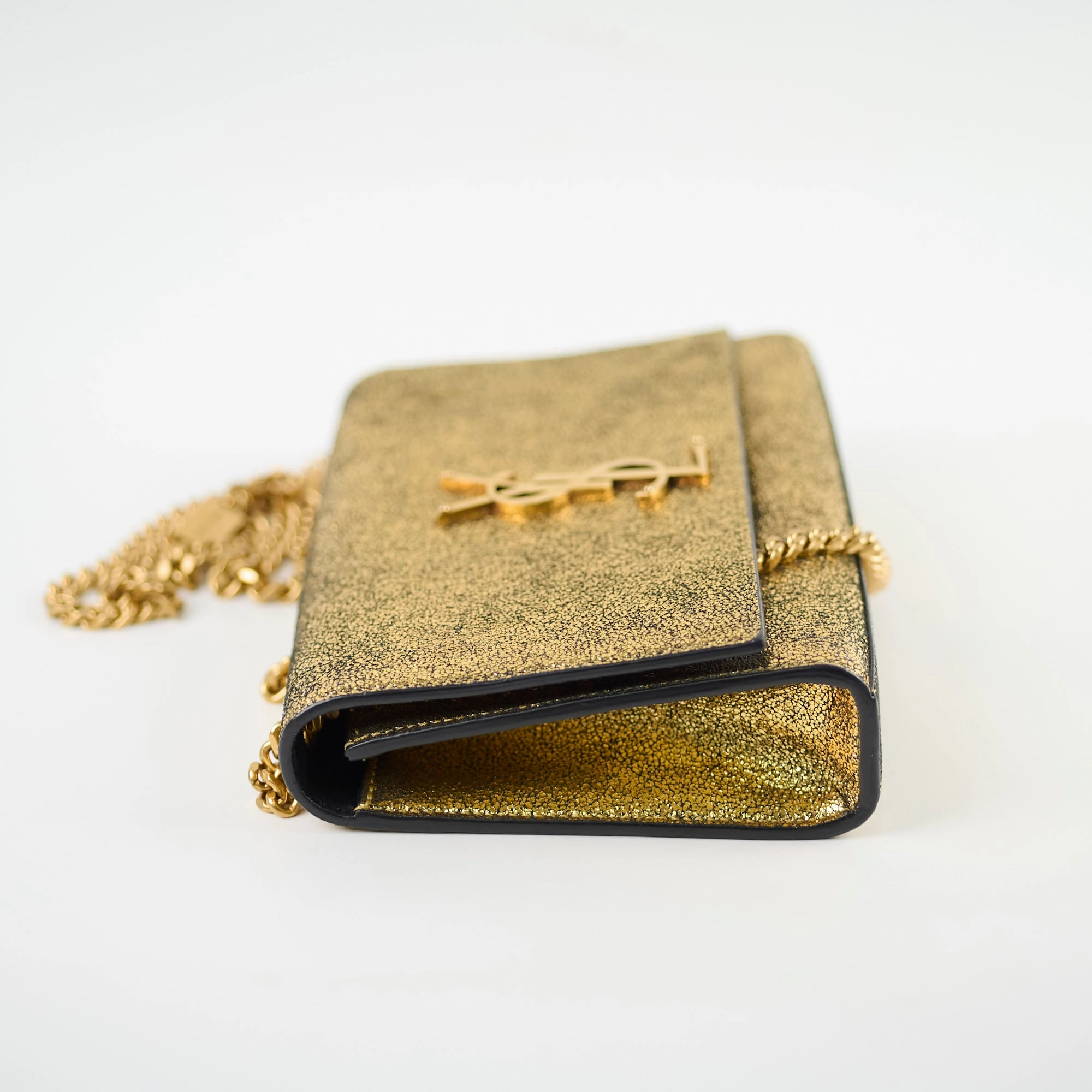 Saint Laurent Small Kate Gold Metallic