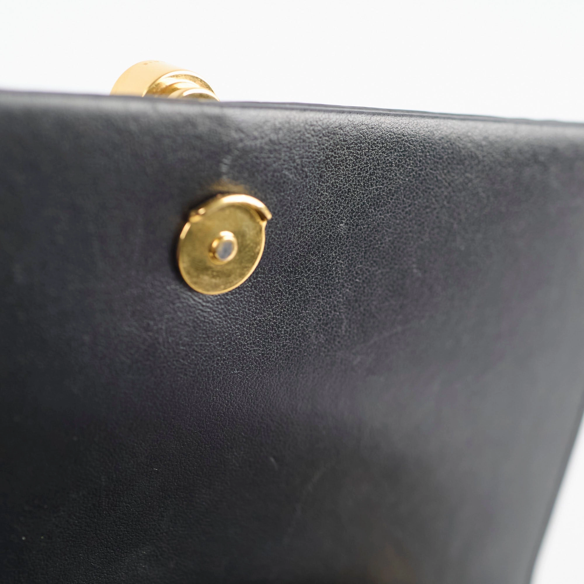 Saint Laurent Tassel Kate Chain Wallet WOC Black