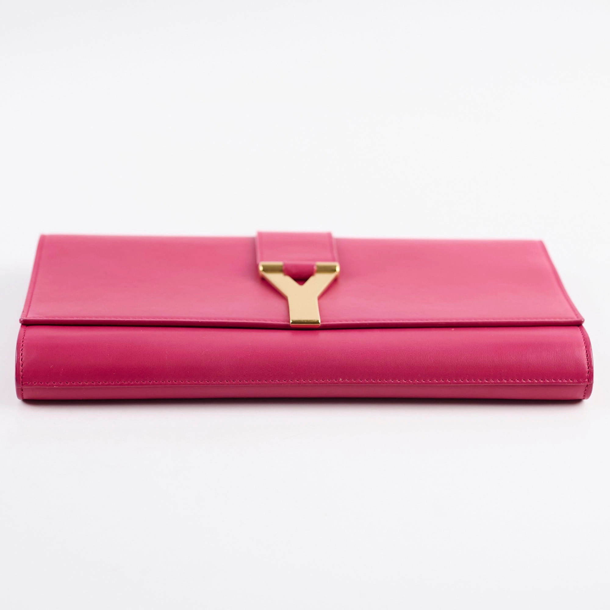 Saint Laurent Y Pink Large Clutch