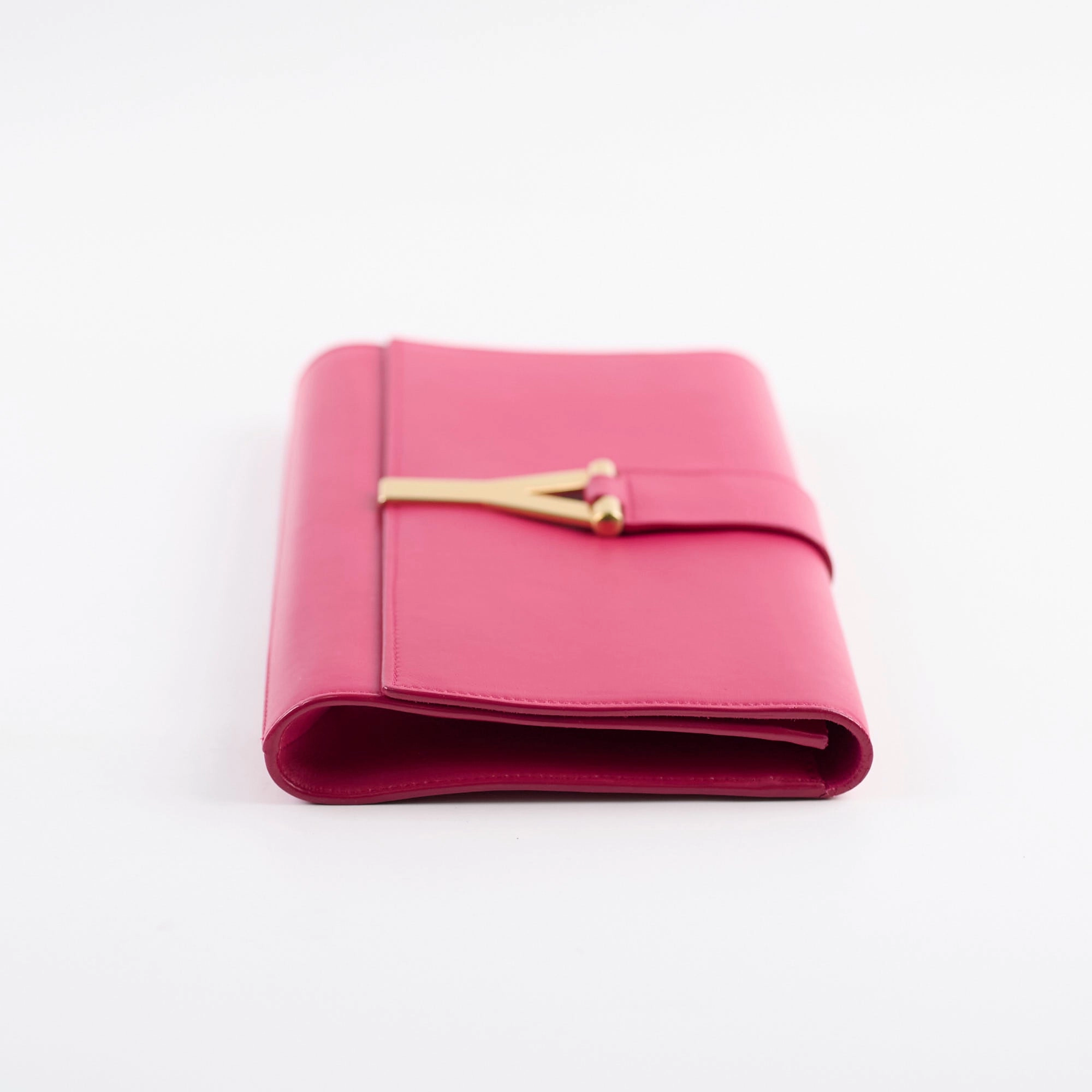 Saint Laurent Y Pink Large Clutch