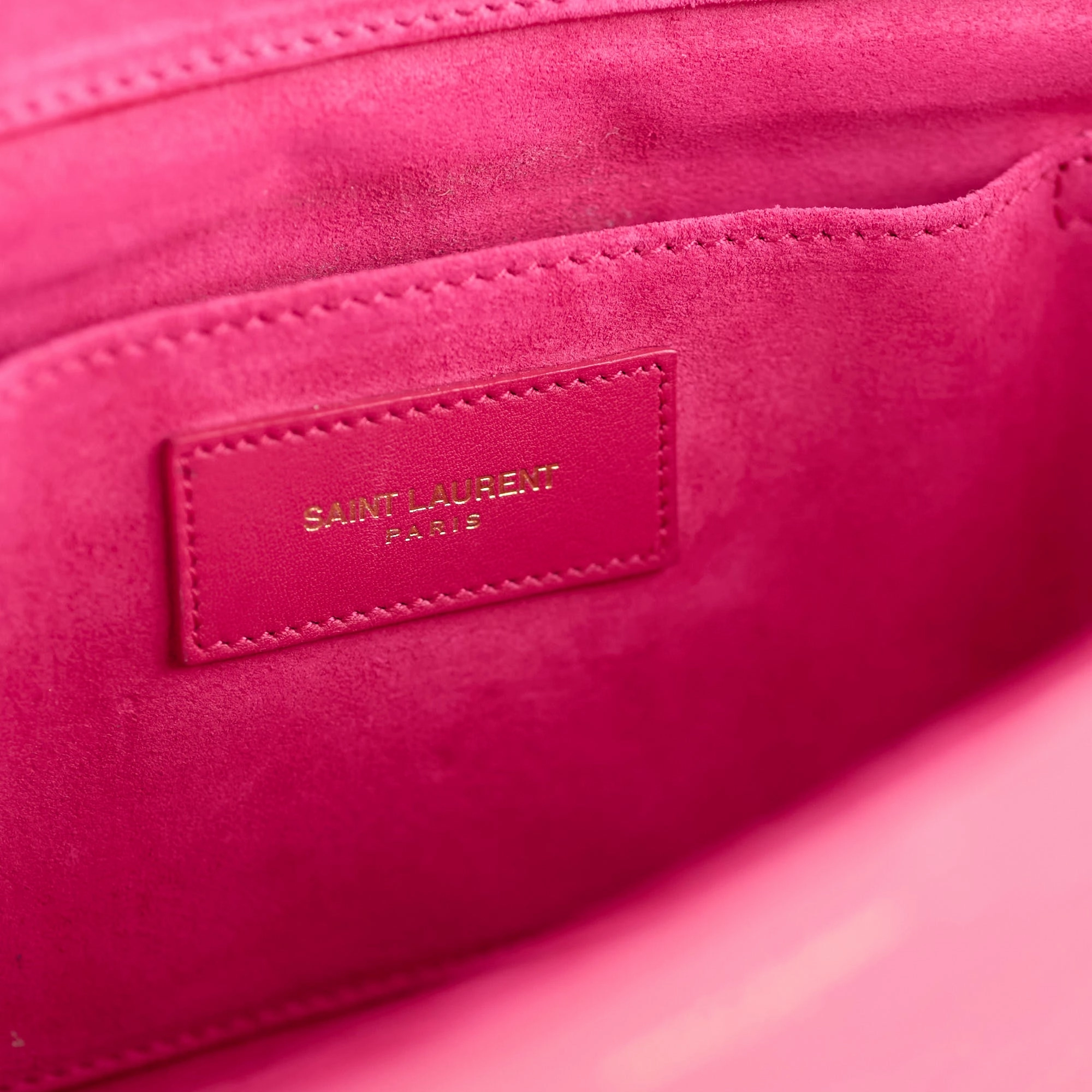 Saint Laurent Y Pink Large Clutch