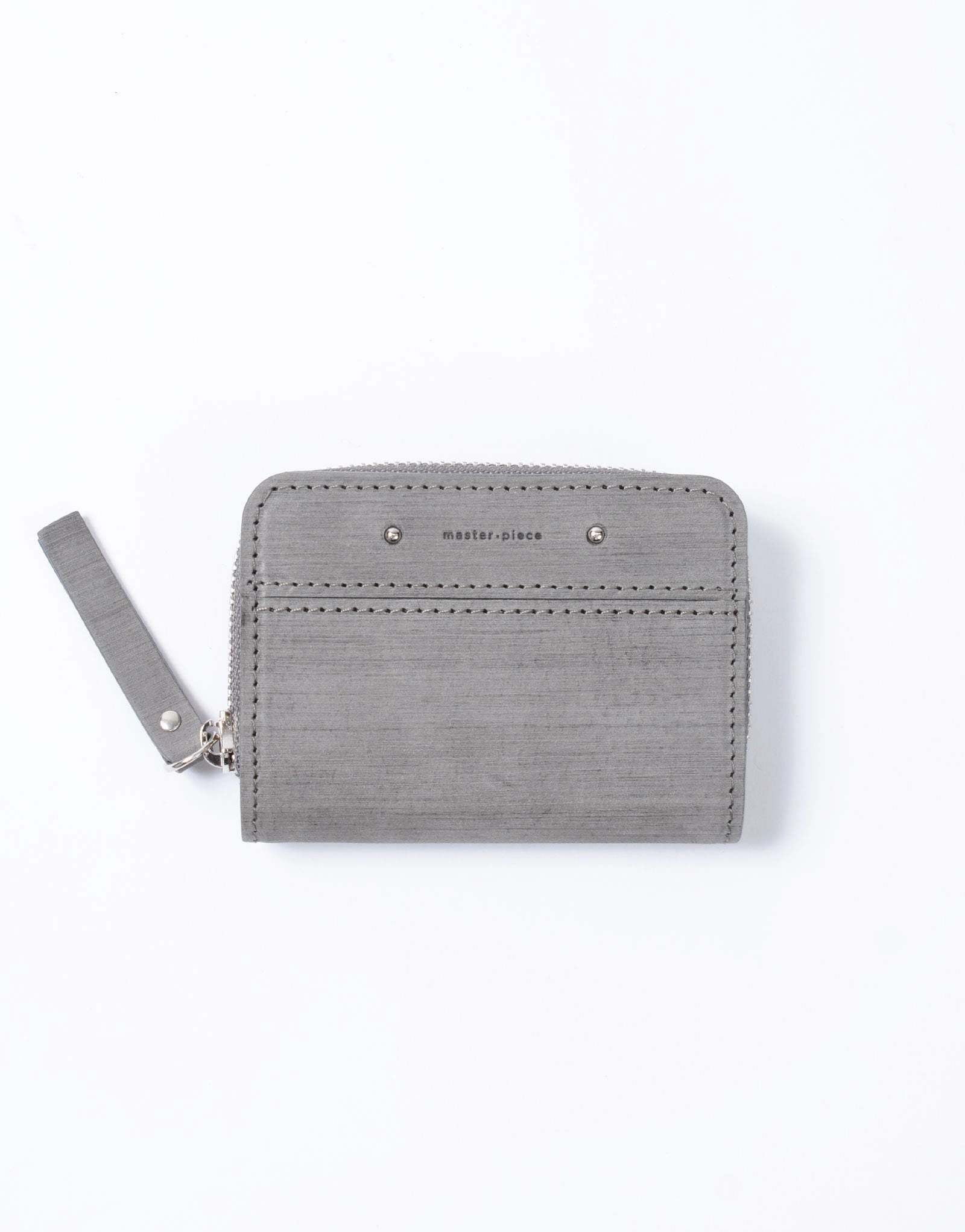 Sand Round Zipper Card Case No.04283