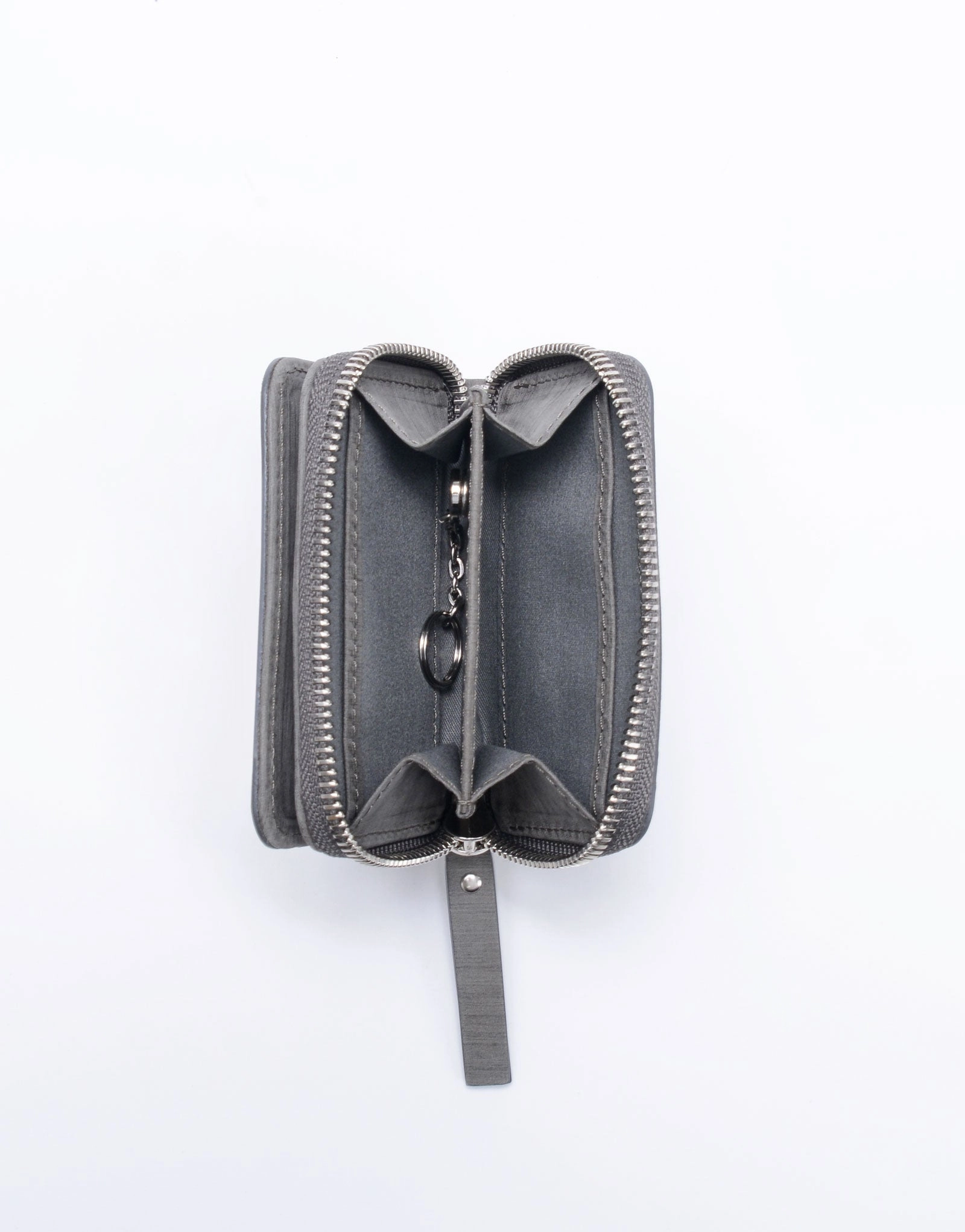 Sand Round Zipper Card Case No.04283