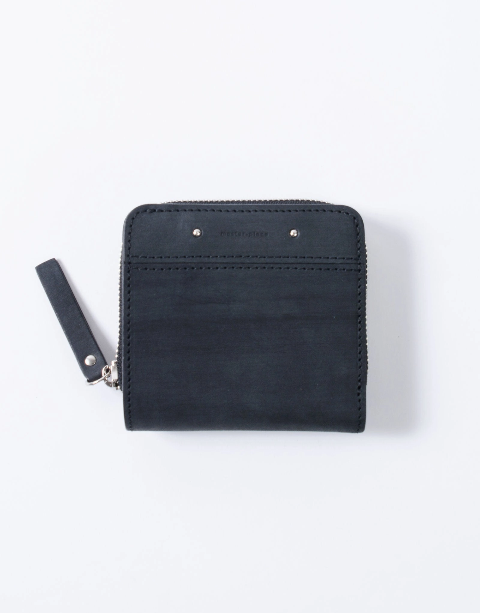 Sand Round Zipper Compact Wallet No.04282