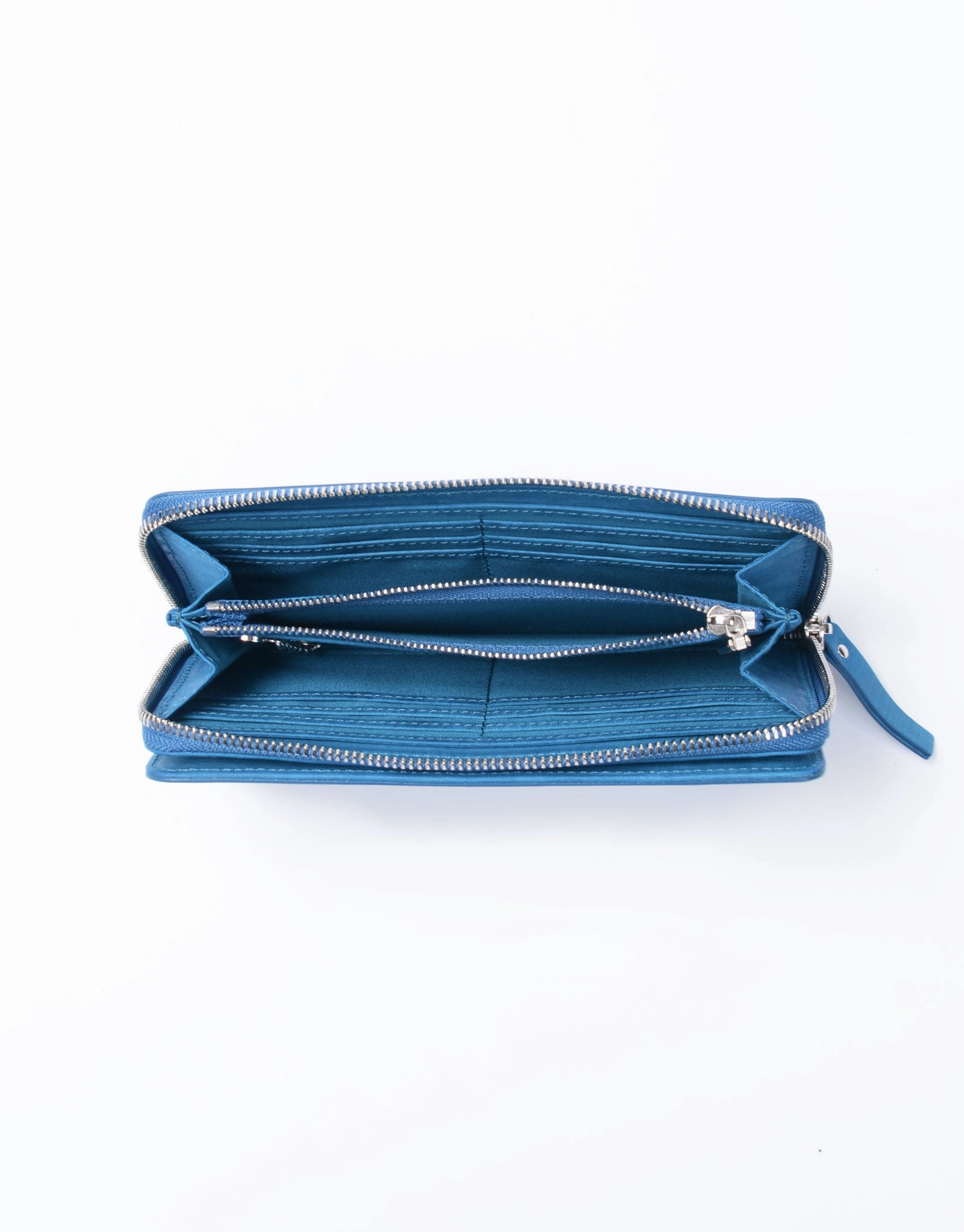 Sand Round Zipper Long Wallet No.04280