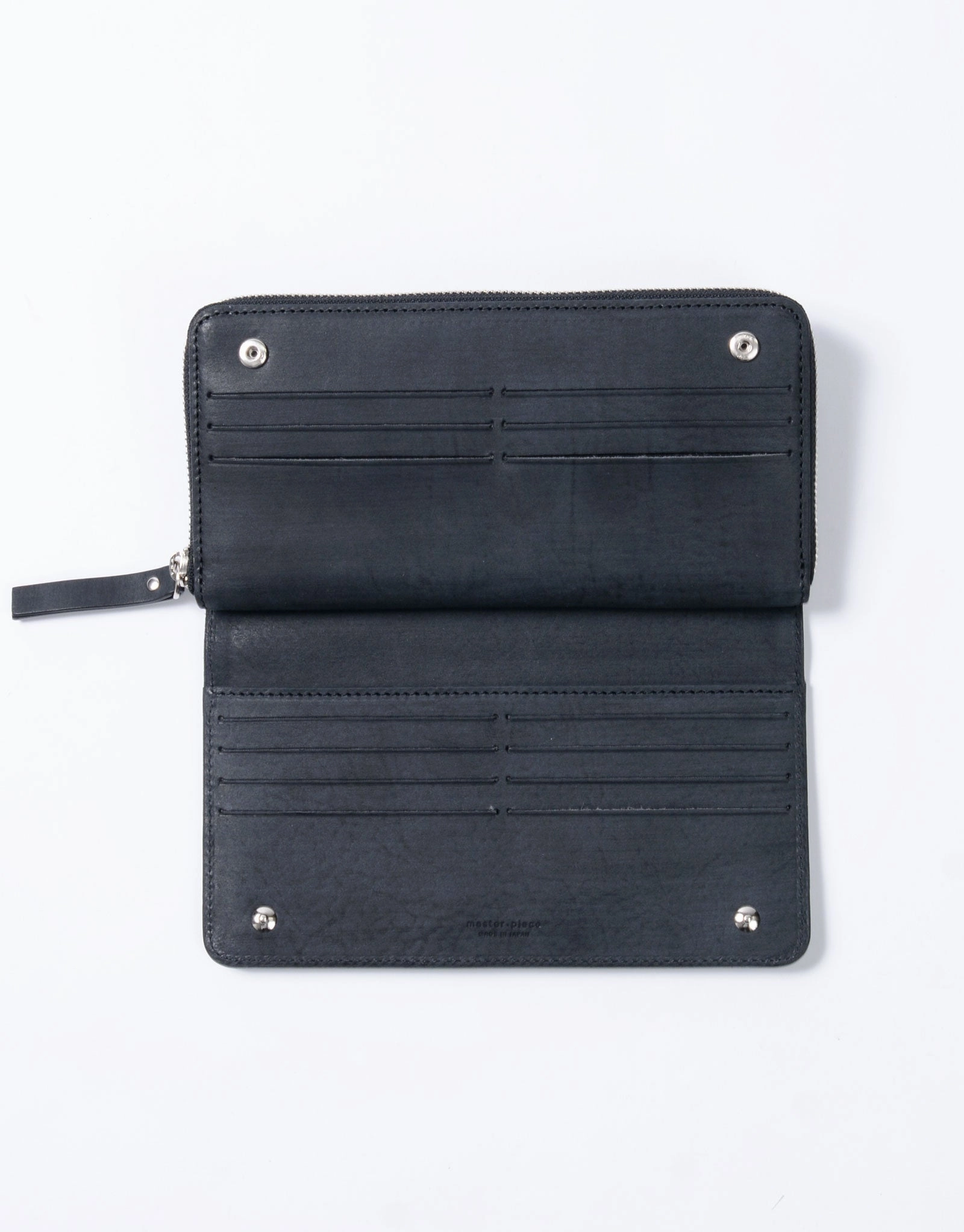 Sand Round Zipper Long Wallet No.04280