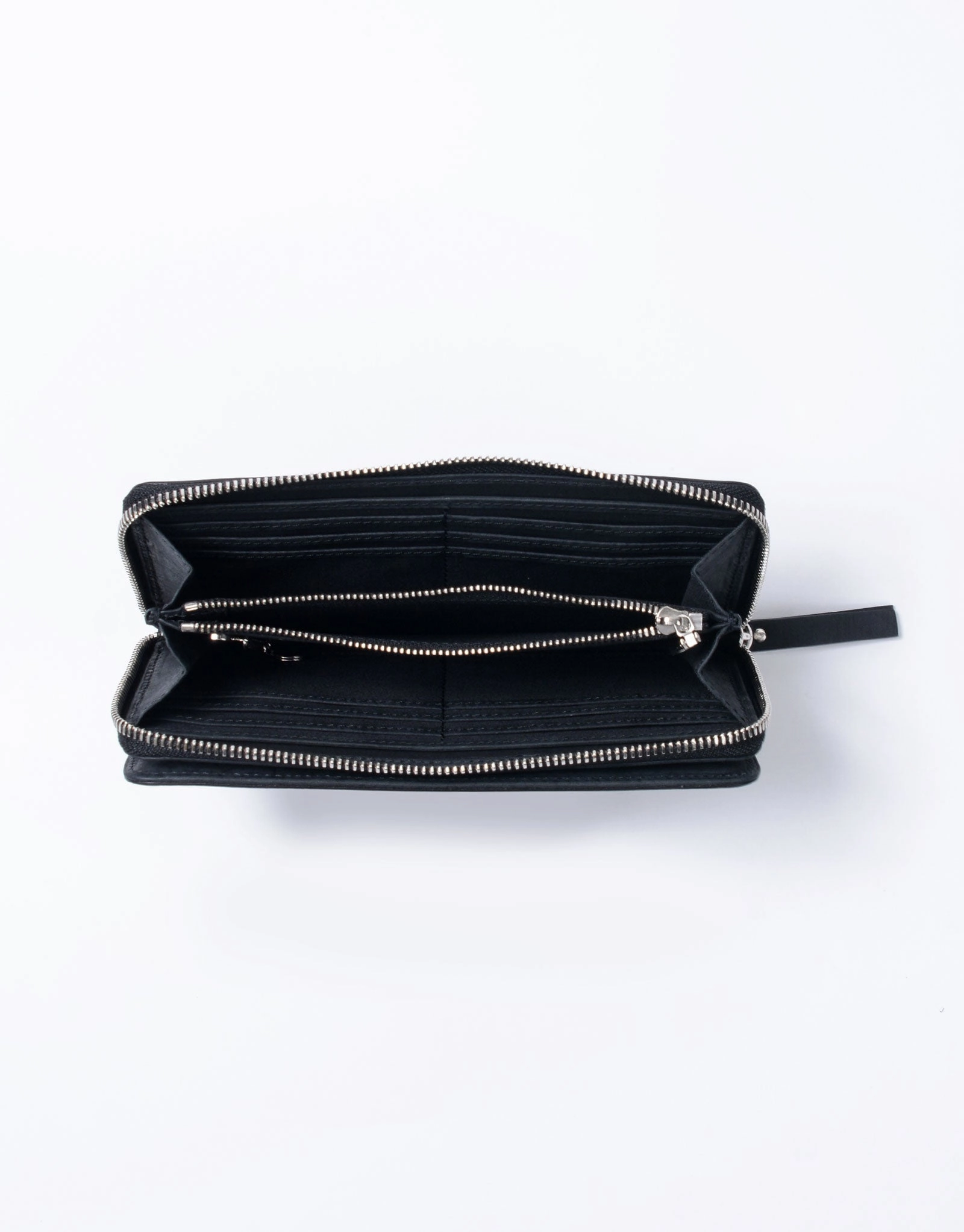 Sand Round Zipper Long Wallet No.04280