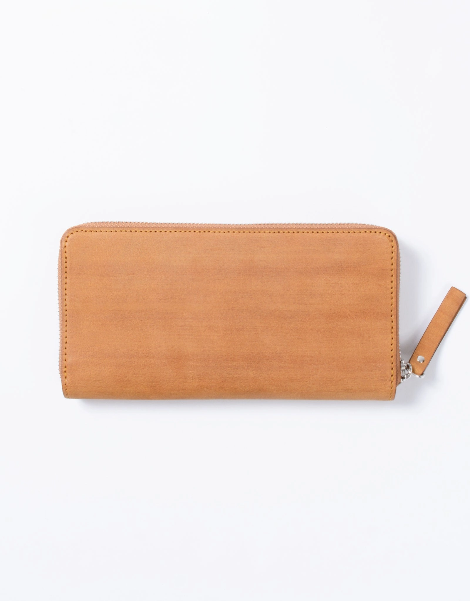 Sand Round Zipper Long Wallet No.04280