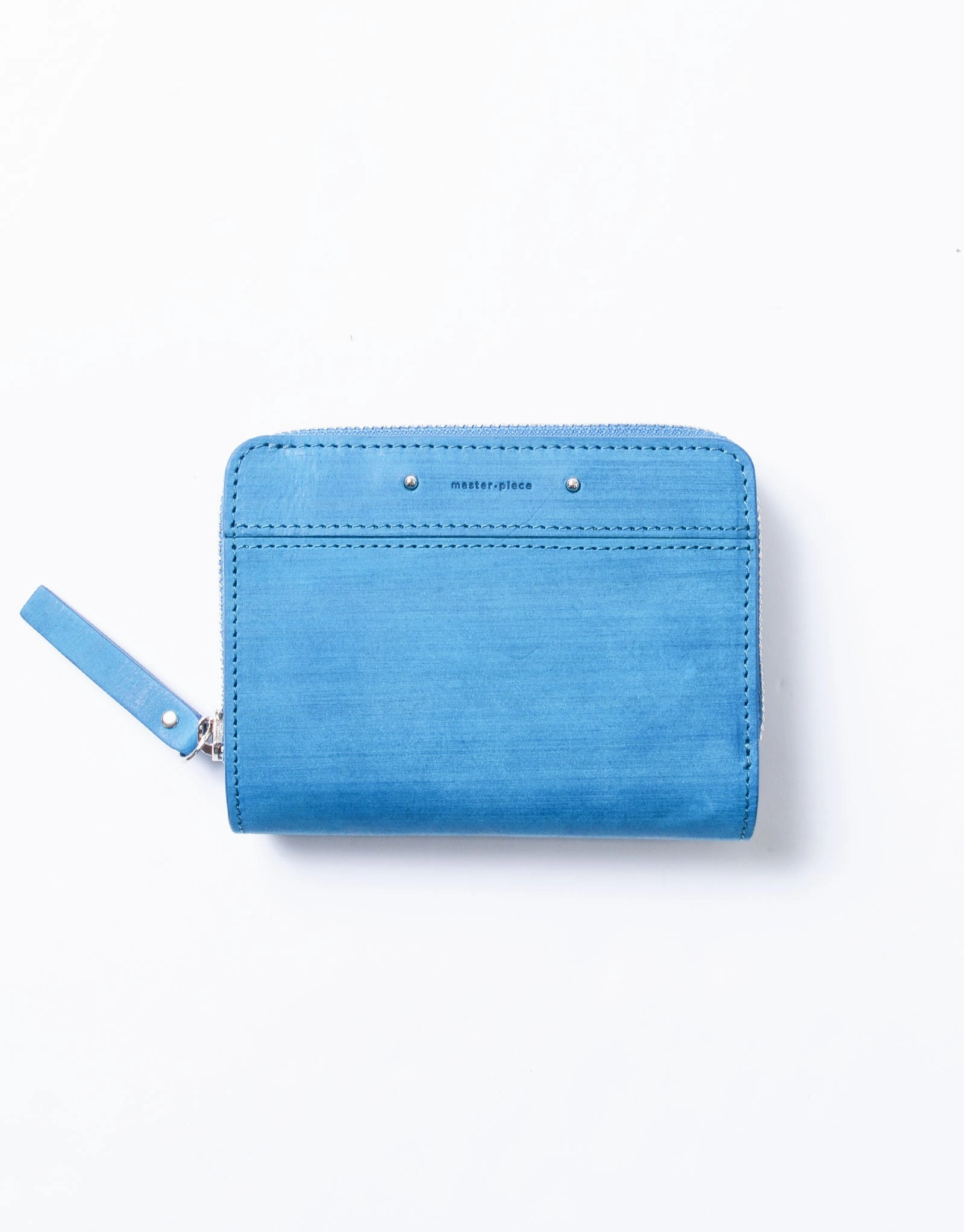 Sand Round Zipper Middle Wallet No.04281