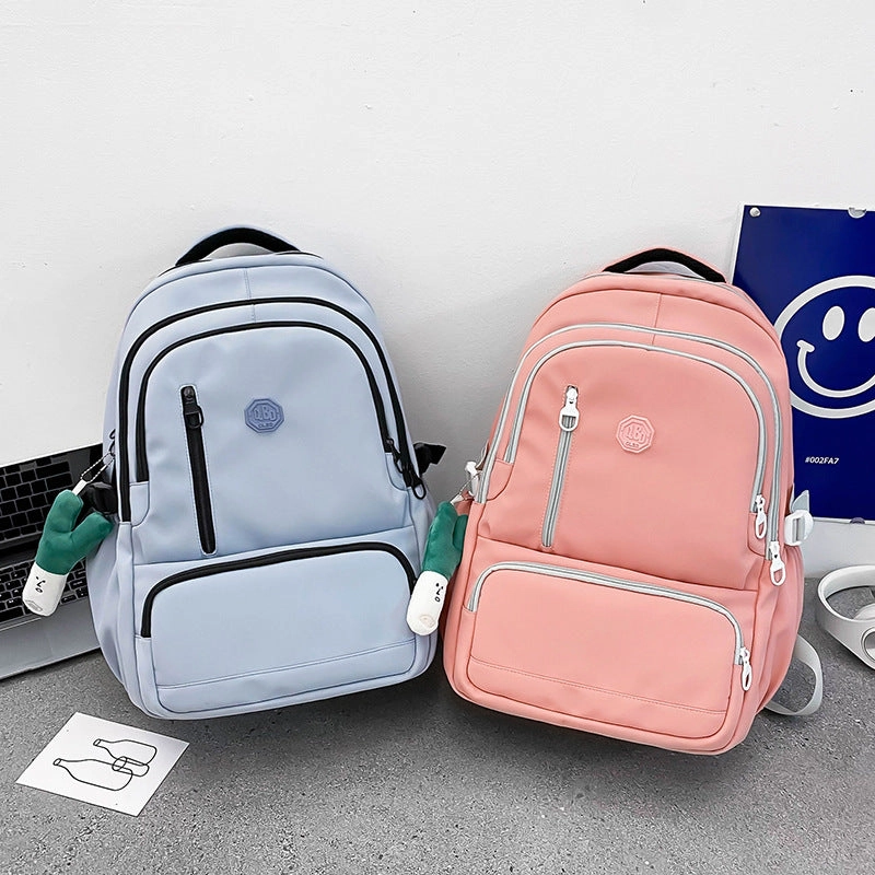Schoolbag campus fashion lightening waterproof backpack