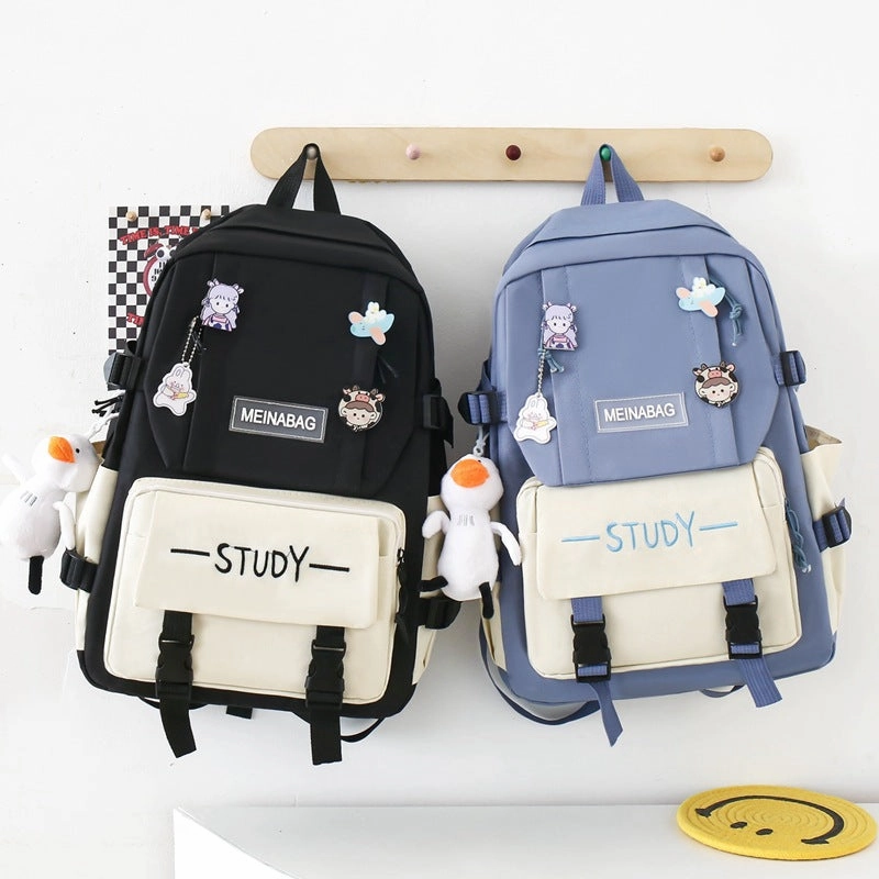 Schoolbag for girls, four piece backpack