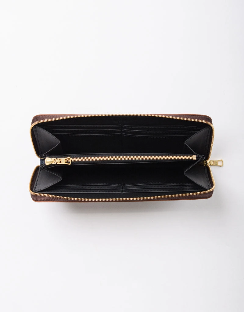 scratch Round Zip Wallet No.04060