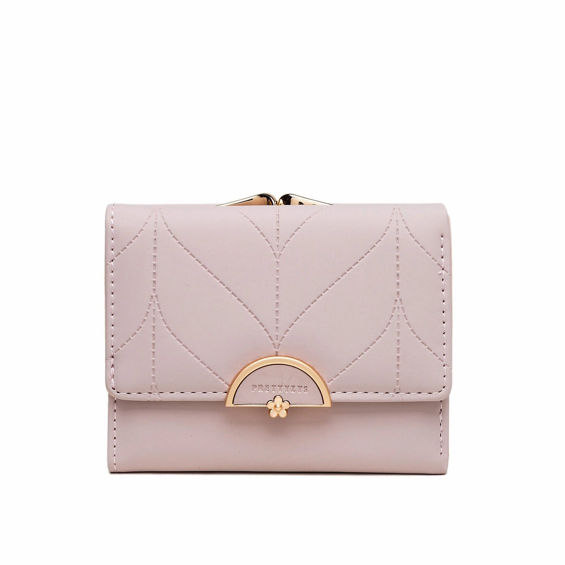 Semi-circular printed hardware buckle wallet